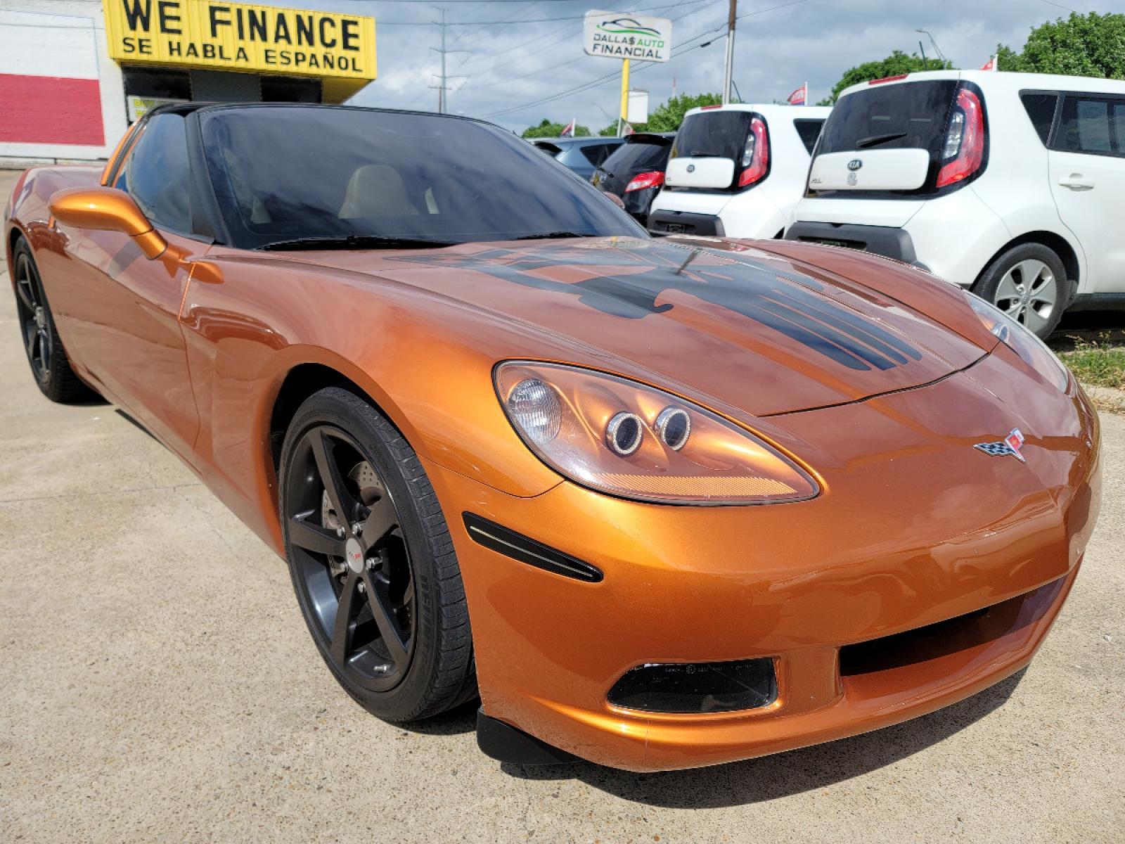2008 SUNSET ORANGE /CASHMERE Chevrolet Corvette (1G1YY26W585) with an 6.2L V8 OHV 16V engine, AUTO transmission, located at 2660 S.Garland Avenue, Garland, TX, 75041, (469) 298-3118, 32.885551, -96.655602 - VERY FAST, VERY CLEAN, LOW MILE 2008 CORVETTE COUPE! MUST SEE!rnrnGM PERFORMANCE PARTS LS3 