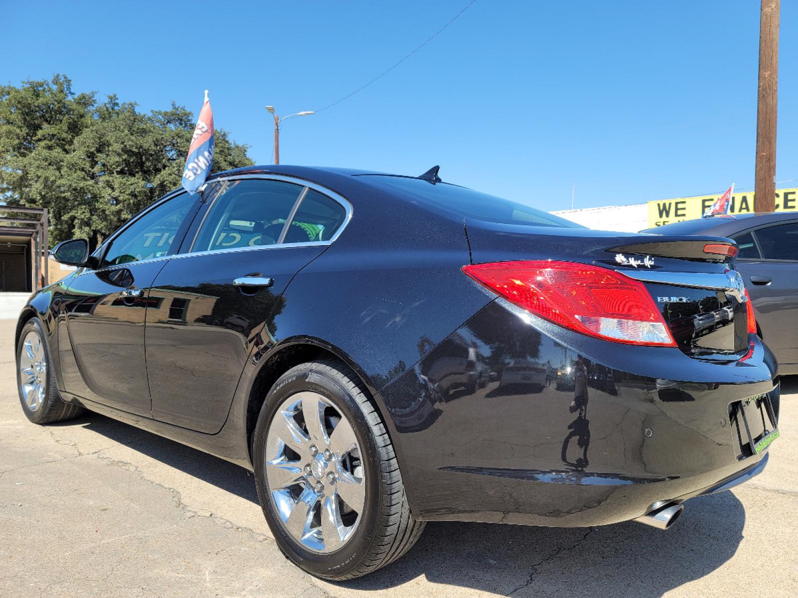 2012 BLACK /BLACK Buick Regal Turbo Premium 2 (2G4GT5GV7C9) with an 2.0L L4 DOHC 16V TURBO FFV engine, 6-Speed Automatic transmission, located at 2660 S.Garland Avenue, Garland, TX, 75041, (469) 298-3118, 32.885551, -96.655602 - Welcome to DallasAutos4Less, one of the Premier BUY HERE PAY HERE Dealers in the North Dallas Area. We specialize in financing to people with NO CREDIT or BAD CREDIT. We need proof of income, proof of residence, and a ID. Come buy your new car from us today!!rnrnThis is a Loaded 2012 BUICK REGAL TUR - Photo #5
