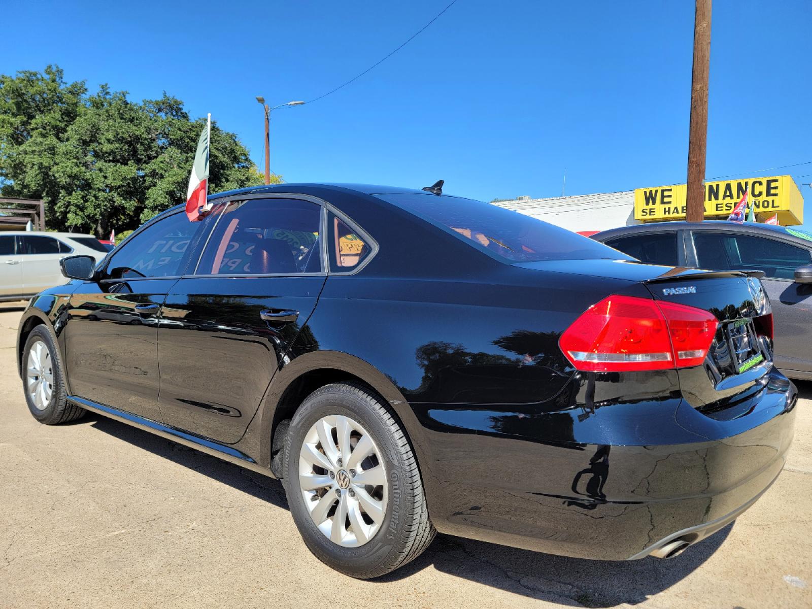 2015 BLACK /BLACK Volkswagen Passat S Wolfsburg Ed. (1VWAS7A32FC) with an 1.8L L4 TURBO DIESEL engine, 6-Speed Automatic transmission, located at 2660 S.Garland Avenue, Garland, TX, 75041, (469) 298-3118, 32.885551, -96.655602 - Welcome to DallasAutos4Less, one of the Premier BUY HERE PAY HERE Dealers in the North Dallas Area. We specialize in financing to people with NO CREDIT or BAD CREDIT. We need proof of income, proof of residence, and a ID. Come buy your new car from us today!!rnrnThis is a SUPER CLEAN 2015 VOLKSWAGEN - Photo #5