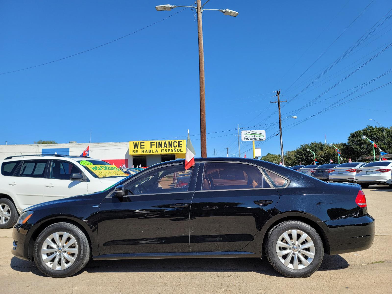 2015 BLACK /BLACK Volkswagen Passat S Wolfsburg Ed. (1VWAS7A32FC) with an 1.8L L4 TURBO DIESEL engine, 6-Speed Automatic transmission, located at 2660 S.Garland Avenue, Garland, TX, 75041, (469) 298-3118, 32.885551, -96.655602 - Welcome to DallasAutos4Less, one of the Premier BUY HERE PAY HERE Dealers in the North Dallas Area. We specialize in financing to people with NO CREDIT or BAD CREDIT. We need proof of income, proof of residence, and a ID. Come buy your new car from us today!!rnrnThis is a SUPER CLEAN 2015 VOLKSWAGEN - Photo #6