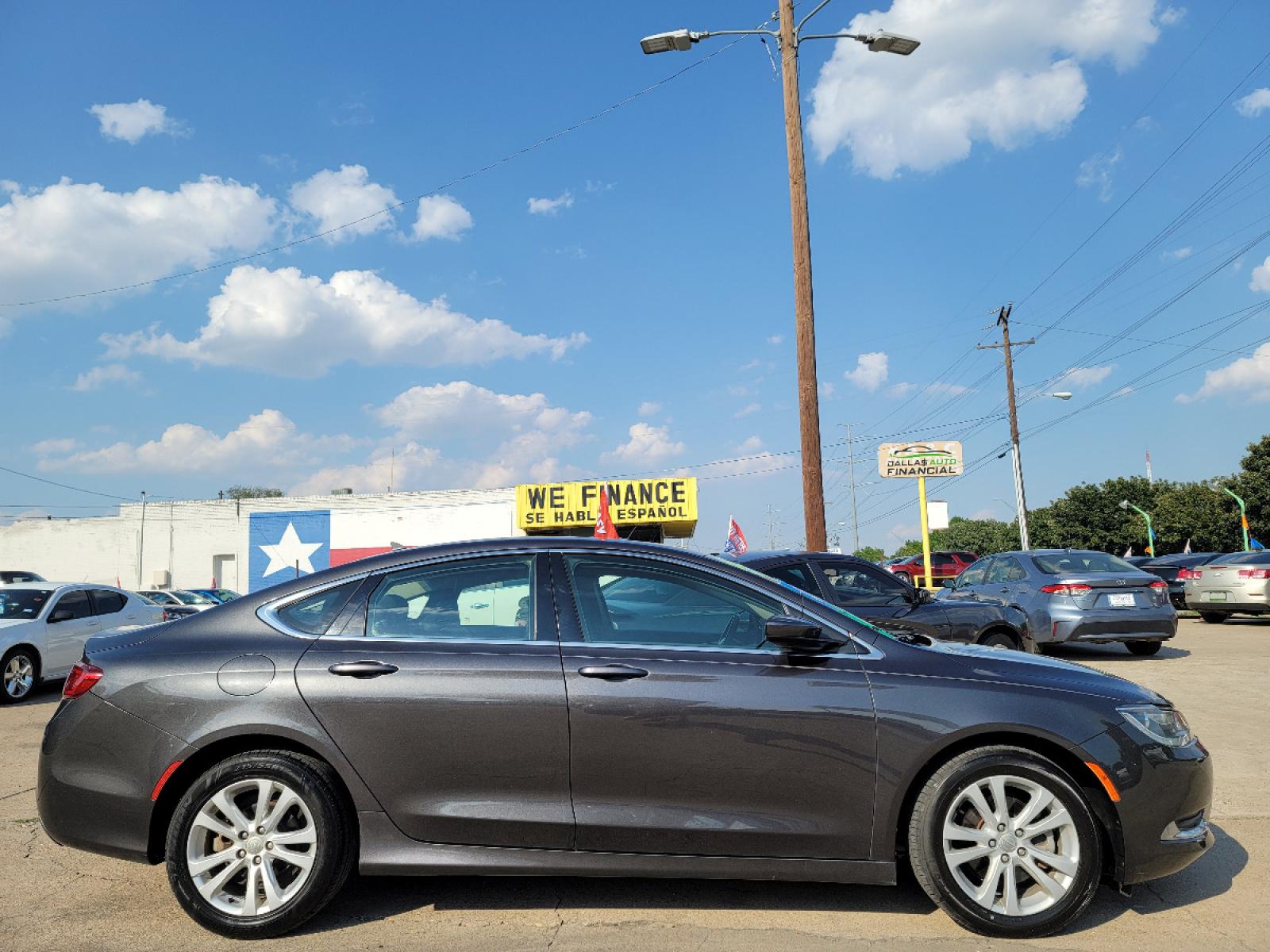 2016 GRAY Chrysler 200 Limited (1C3CCCAB4GN) with an 2.4L L4 DOHC 16V engine, 9A transmission, located at 2660 S.Garland Avenue, Garland, TX, 75041, (469) 298-3118, 32.885551, -96.655602 - Welcome to DallasAutos4Less, one of the Premier BUY HERE PAY HERE Dealers in the North Dallas Area. We specialize in financing to people with NO CREDIT or BAD CREDIT. We need proof of income, proof of residence, and a ID. Come buy your new car from us today!!rnrnThis is a Super Clean 2016 CHRYSLER 2 - Photo #2