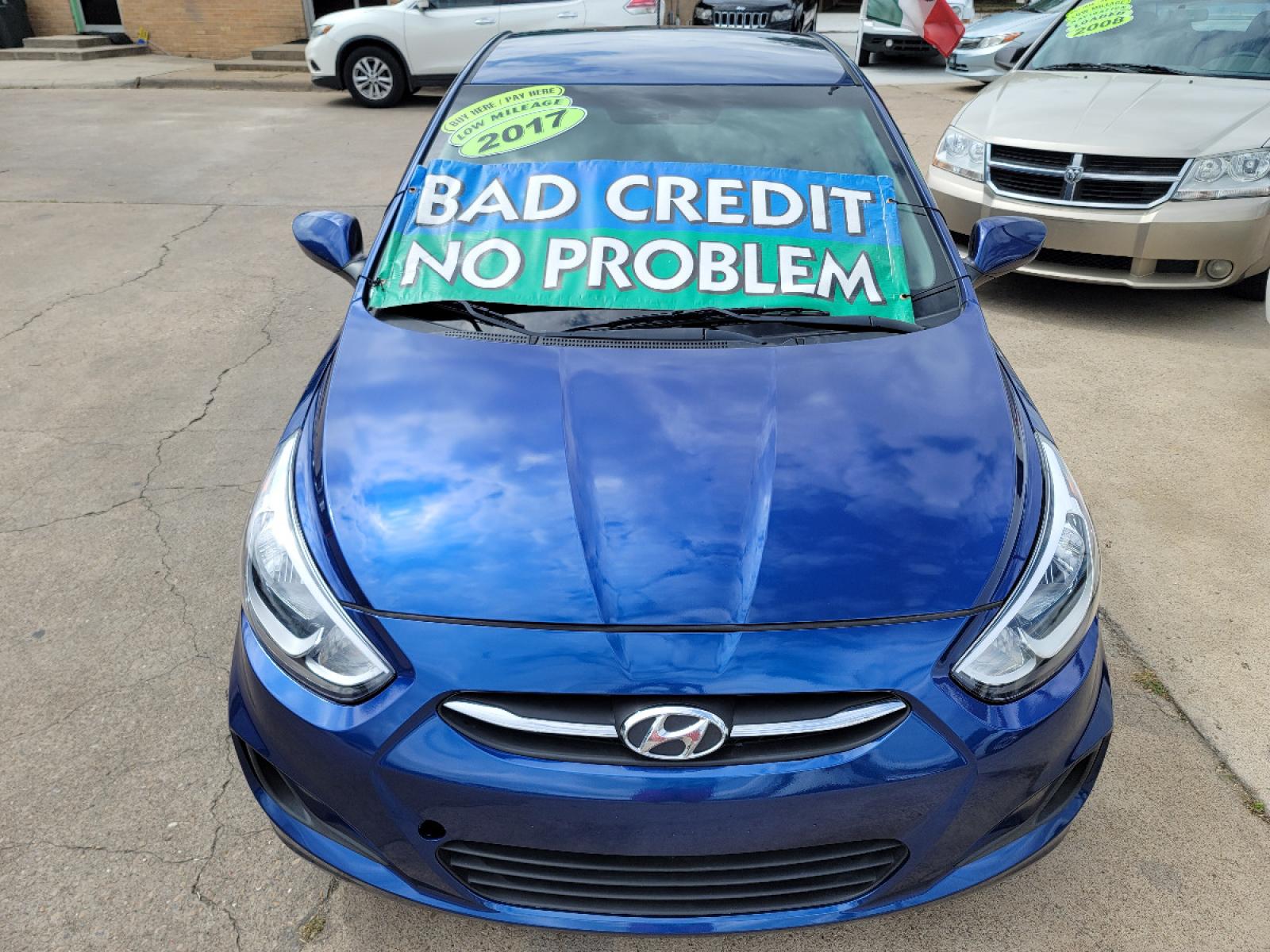 2017 BLUE Hyundai Accent SE (KMHCT4AE8HU) with an 1.6L L4 DOHC 16V engine, AUTO transmission, located at 2660 S.Garland Avenue, Garland, TX, 75041, (469) 298-3118, 32.885551, -96.655602 - Welcome to DallasAutos4Less, one of the Premier BUY HERE PAY HERE Dealers in the North Dallas Area. We specialize in financing to people with NO CREDIT or BAD CREDIT. We need proof of income, proof of residence, and a ID. Come buy your new car from us today!!rnrnThis is a Very clean 2017 HYUNDAI ACC - Photo #8