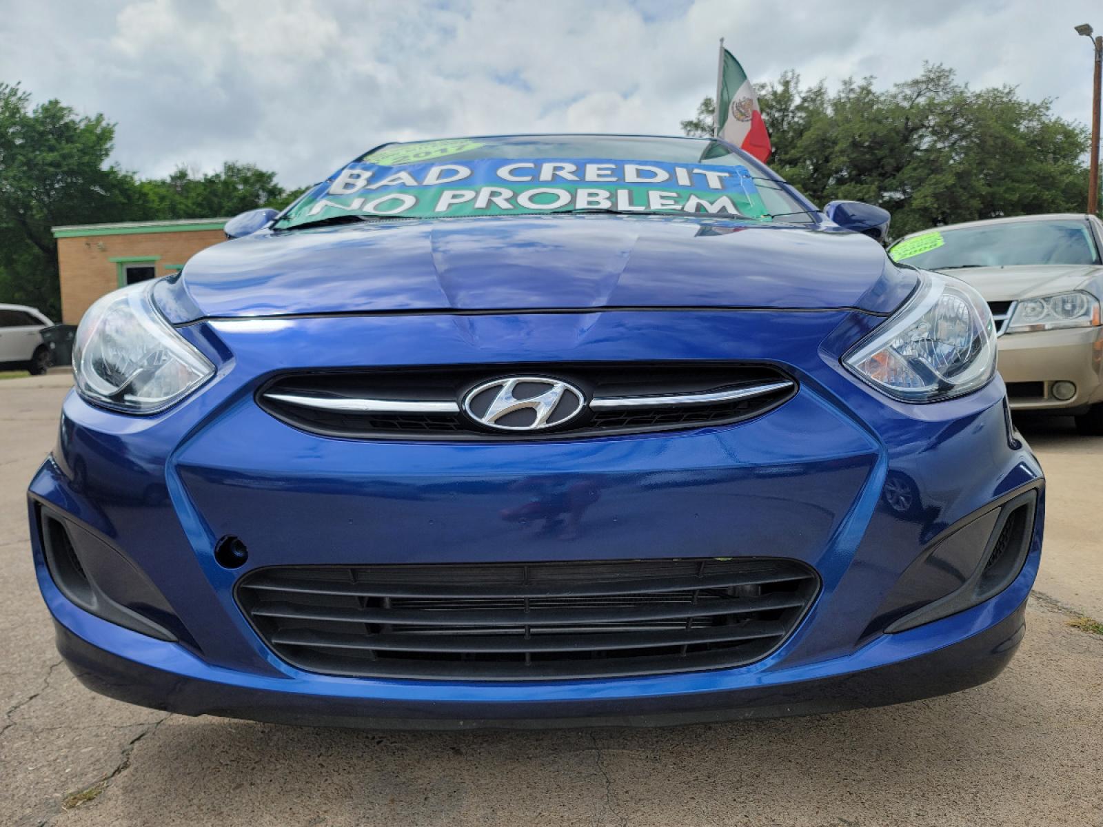 2017 BLUE Hyundai Accent SE (KMHCT4AE8HU) with an 1.6L L4 DOHC 16V engine, AUTO transmission, located at 2660 S.Garland Avenue, Garland, TX, 75041, (469) 298-3118, 32.885551, -96.655602 - Welcome to DallasAutos4Less, one of the Premier BUY HERE PAY HERE Dealers in the North Dallas Area. We specialize in financing to people with NO CREDIT or BAD CREDIT. We need proof of income, proof of residence, and a ID. Come buy your new car from us today!!rnrnThis is a Very clean 2017 HYUNDAI ACC - Photo #9