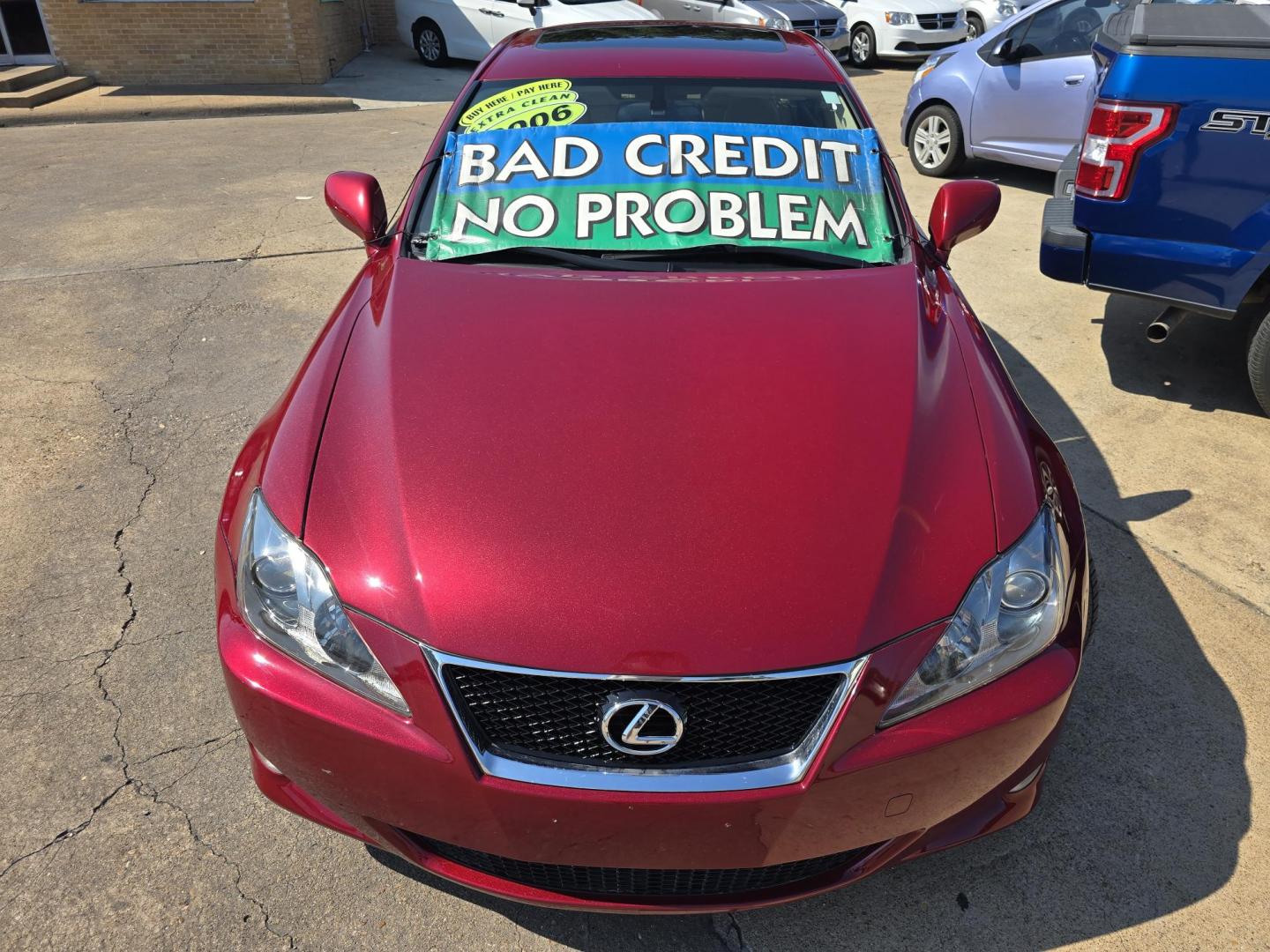 2006 RED Lexus IS (JTHBK262062) with an 2.5L V6 24V DOHC engine, AUTO transmission, located at 2660 S.Garland Avenue, Garland, TX, 75041, (469) 298-3118, 32.885551, -96.655602 - Photo#8