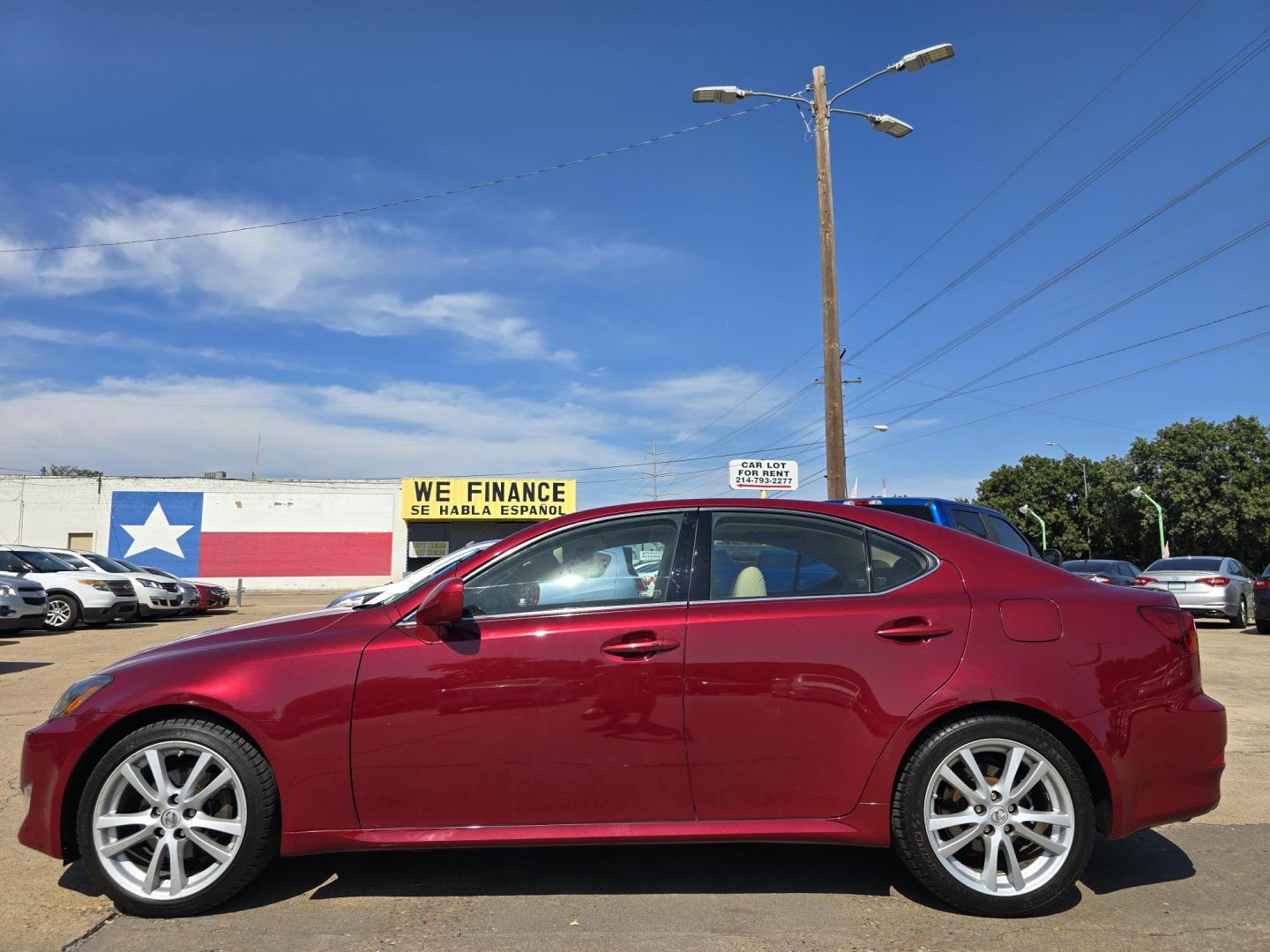 2006 RED Lexus IS (JTHBK262062) with an 2.5L V6 24V DOHC engine, AUTO transmission, located at 2660 S.Garland Avenue, Garland, TX, 75041, (469) 298-3118, 32.885551, -96.655602 - Photo#6