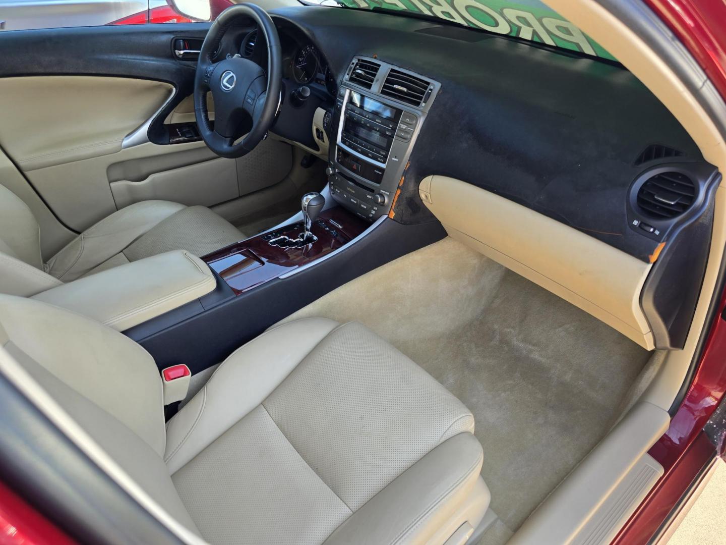 2006 RED Lexus IS (JTHBK262062) with an 2.5L V6 24V DOHC engine, AUTO transmission, located at 2660 S.Garland Avenue, Garland, TX, 75041, (469) 298-3118, 32.885551, -96.655602 - Photo#19