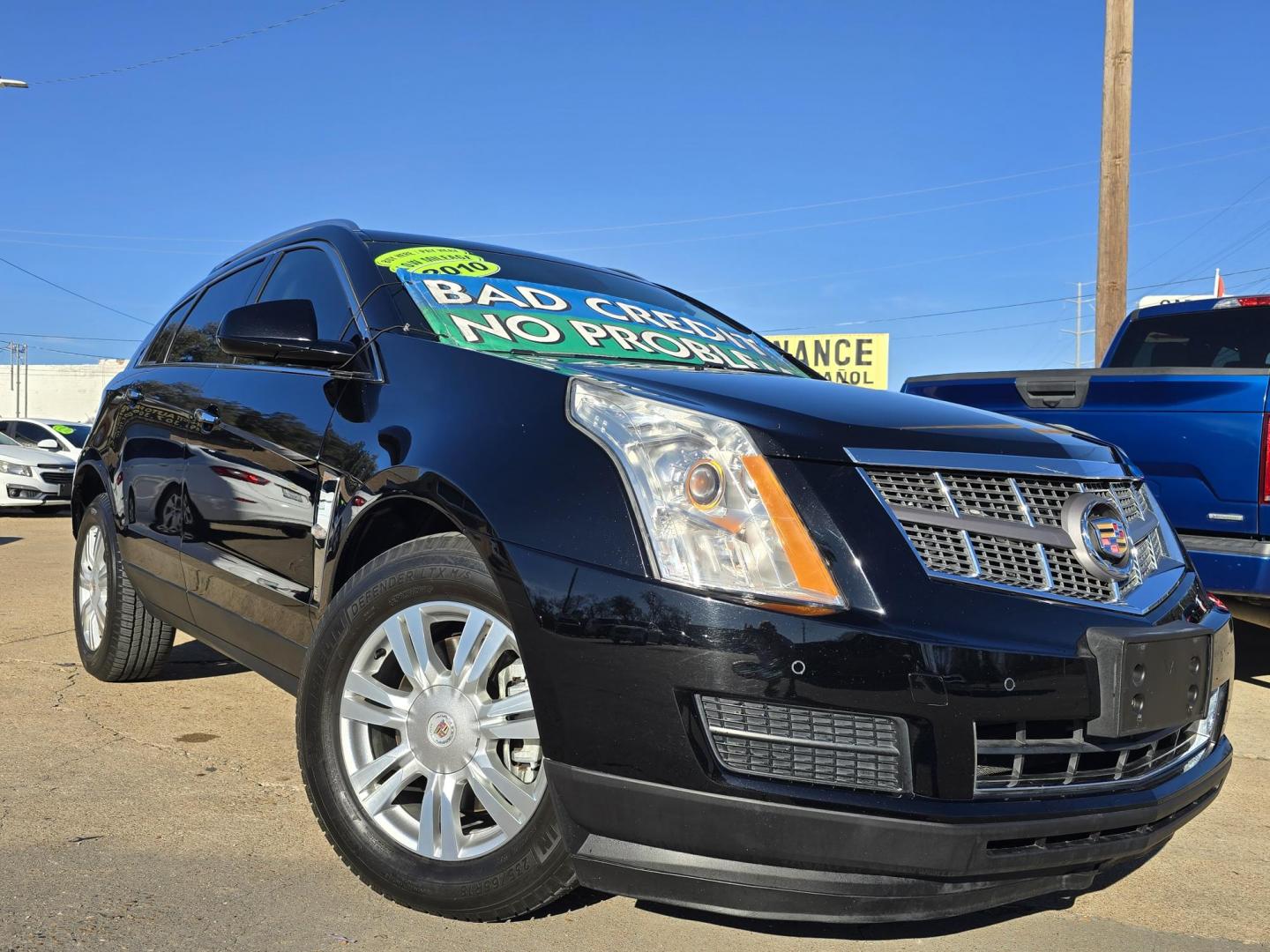 2010 BLACK Cadillac SRX Luxury Collection (3GYFNAEY9AS) with an 3.0L V6 DOHC 24V engine, 6-Speed Automatic transmission, located at 2660 S.Garland Avenue, Garland, TX, 75041, (469) 298-3118, 32.885551, -96.655602 - Photo#0