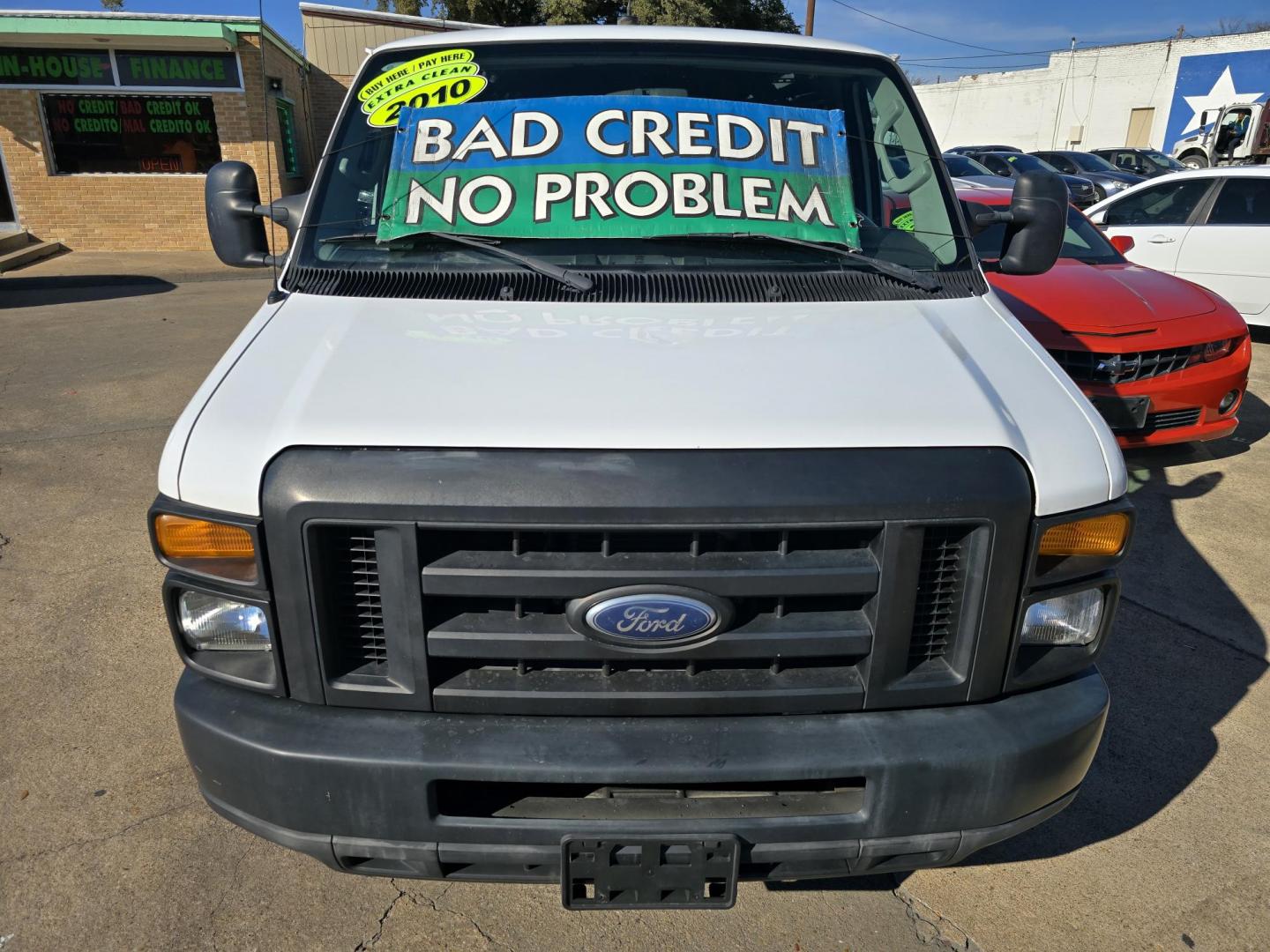 2010 WHITE Ford E-Series Van E-250 (1FTNE2EL6AD) with an 5.4L V8 SOHC 16V engine, 4-Speed Automatic transmission, located at 2660 S.Garland Avenue, Garland, TX, 75041, (469) 298-3118, 32.885551, -96.655602 - CNG FUEL - Photo#11