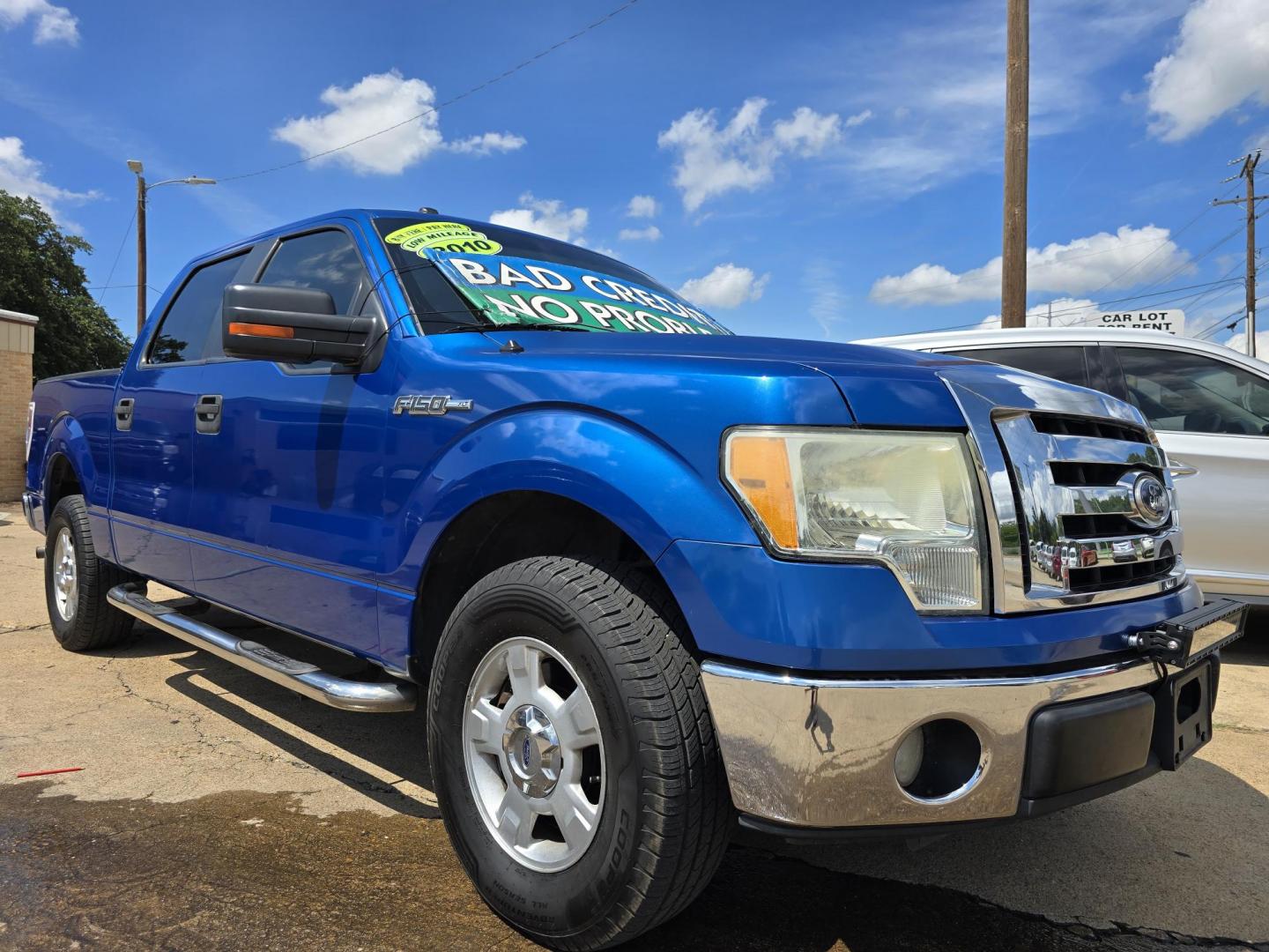 2010 BLUE Ford F-150 XLT SUPER CREW (1FTEW1C85AF) with an 4.6L V8 SOHC 24V engine, 4-Speed Automatic transmission, located at 2660 S.Garland Avenue, Garland, TX, 75041, (469) 298-3118, 32.885551, -96.655602 - Photo#1