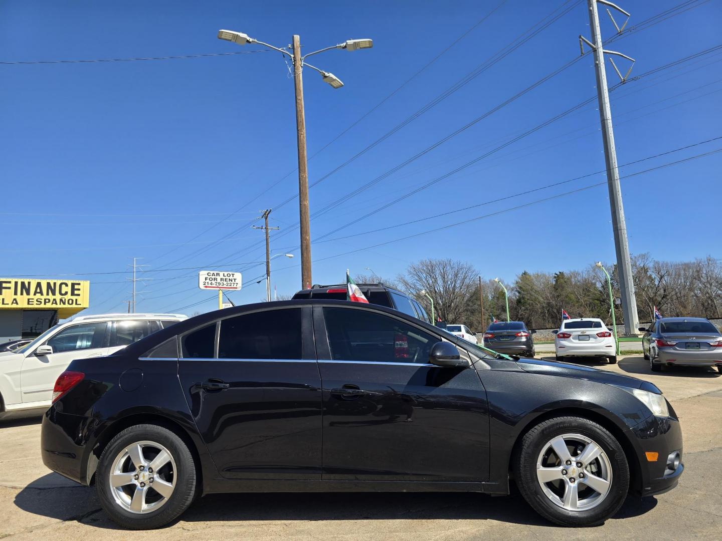 2011 BLACK Chevrolet Cruze LT (1G1PF5S93B7) with an 1.4L L4 DOHC 16V TURBO engine, AUTO transmission, located at 2660 S.Garland Avenue, Garland, TX, 75041, (469) 298-3118, 32.885551, -96.655602 - Photo#2