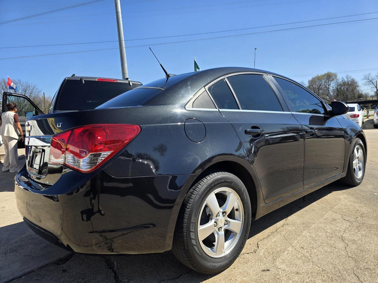 2011 BLACK Chevrolet Cruze LT (1G1PF5S93B7) with an 1.4L L4 DOHC 16V TURBO engine, AUTO transmission, located at 2660 S.Garland Avenue, Garland, TX, 75041, (469) 298-3118, 32.885551, -96.655602 - Photo#3