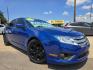 2011 BLUE Ford Fusion I4 SE (3FAHP0HA3BR) with an 2.5L L4 DOHC 16V engine, AUTO transmission, located at 2660 S.Garland Avenue, Garland, TX, 75041, (469) 298-3118, 32.885551, -96.655602 - Photo#0