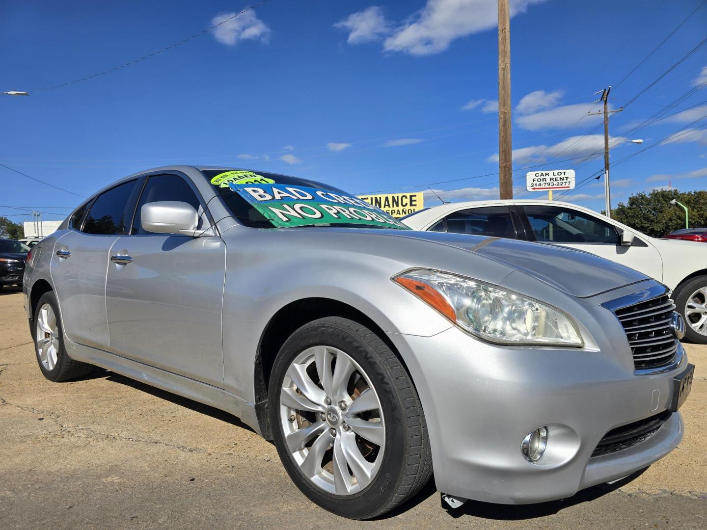 2011 SILVER Infiniti M M37x (JN1BY1ARXBM) with an 3.7L V6 DOHC 24V engine, 7-Speed Automatic transmission, located at 2660 S.Garland Avenue, Garland, TX, 75041, (469) 298-3118, 32.885551, -96.655602 - Photo#1