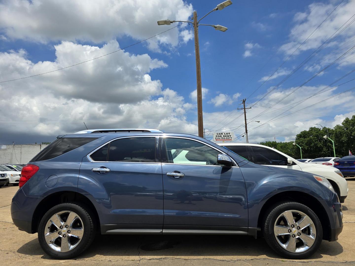 2012 BLUE Chevrolet Equinox LTZ (2GNALFEK8C6) with an 2.4L L4 DOHC 16V engine, 6-Speed Automatic transmission, located at 2660 S.Garland Avenue, Garland, TX, 75041, (469) 298-3118, 32.885551, -96.655602 - Photo#2