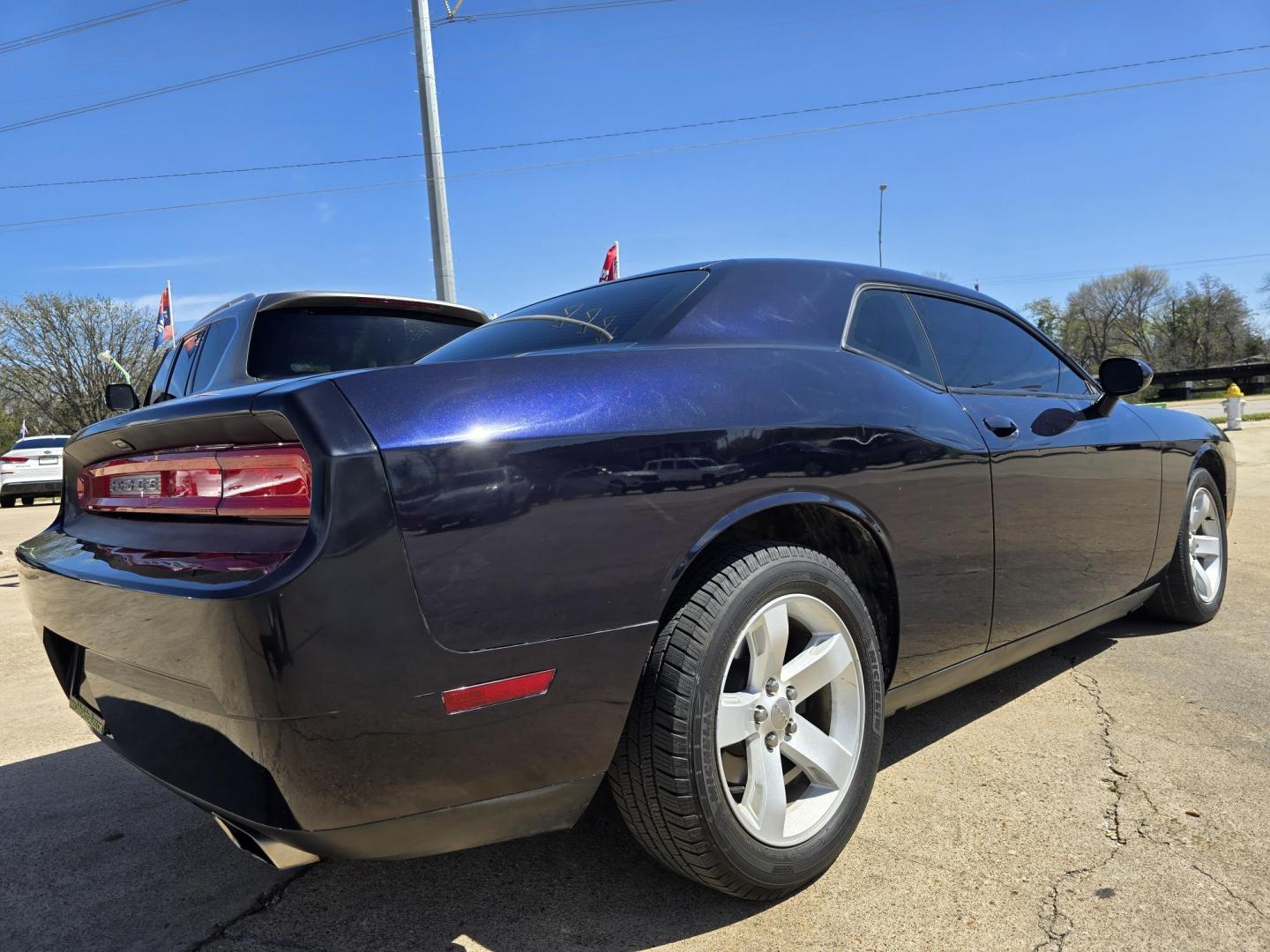 2012 BLUE /BLACK Dodge Challenger SXT (2C3CDYAG3CH) with an 3.6L V6 DOHC 24V engine, 4-Speed Automatic transmission, located at 2660 S.Garland Avenue, Garland, TX, 75041, (469) 298-3118, 32.885551, -96.655602 - Photo#3