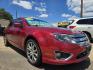 2012 RED Ford Fusion SE (3FAHP0HA8CR) with an 2.5L L4 DOHC 16V engine, AUTO transmission, located at 2660 S.Garland Avenue, Garland, TX, 75041, (469) 298-3118, 32.885551, -96.655602 - Photo#1