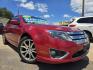 2012 RED Ford Fusion SE (3FAHP0HA8CR) with an 2.5L L4 DOHC 16V engine, AUTO transmission, located at 2660 S.Garland Avenue, Garland, TX, 75041, (469) 298-3118, 32.885551, -96.655602 - Photo#0