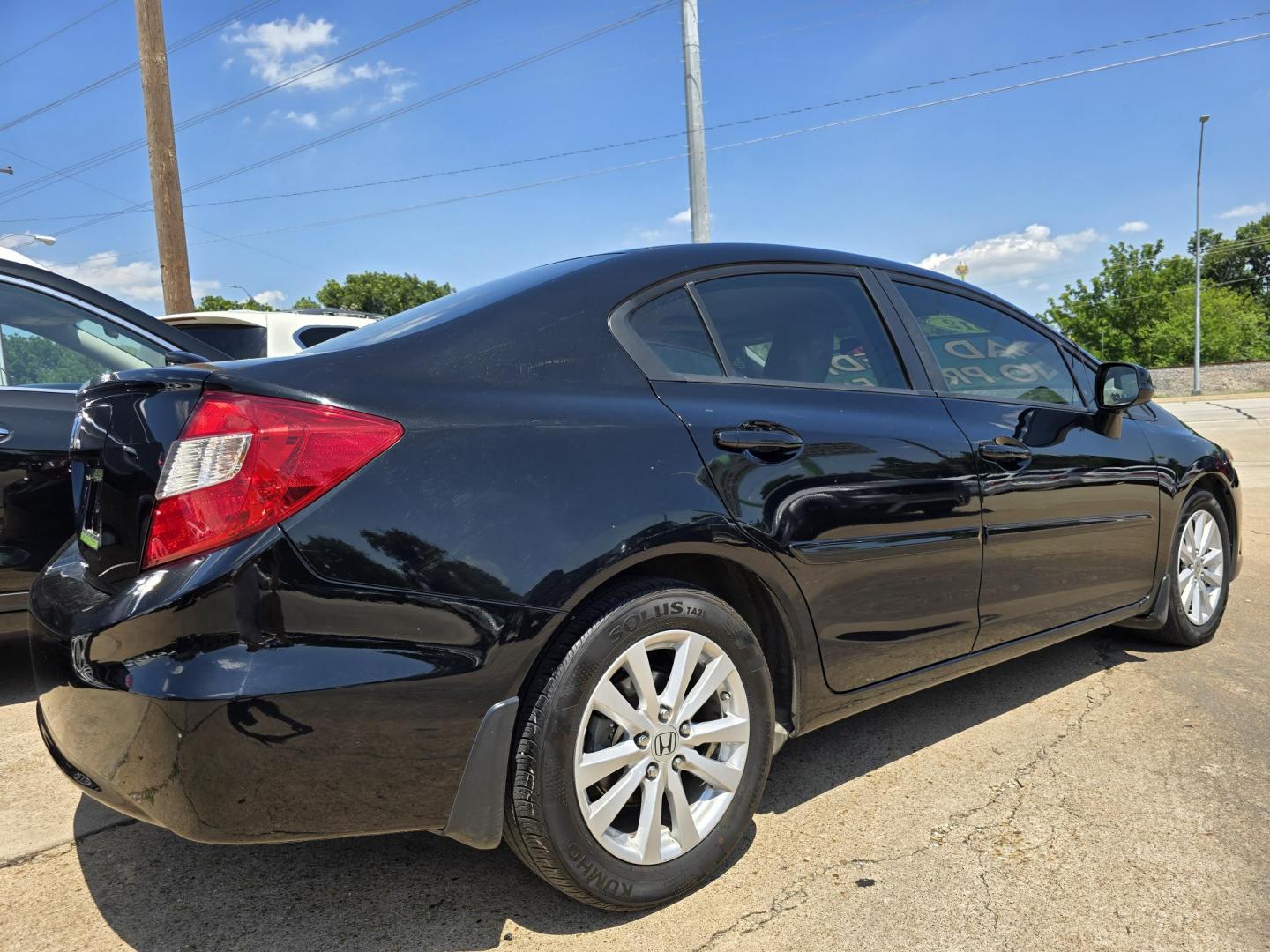 2012 BLACK Honda Civic EX-L (19XFB2F92CE) with an 1.8L L4 SOHC 16V engine, 5-Speed Automatic transmission, located at 2660 S.Garland Avenue, Garland, TX, 75041, (469) 298-3118, 32.885551, -96.655602 - Photo#3