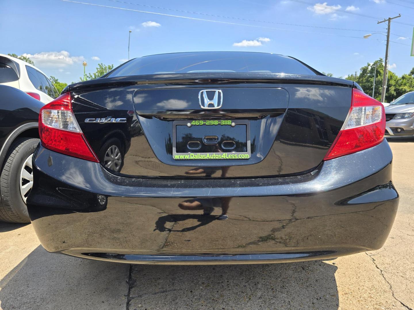 2012 BLACK Honda Civic EX-L (19XFB2F92CE) with an 1.8L L4 SOHC 16V engine, 5-Speed Automatic transmission, located at 2660 S.Garland Avenue, Garland, TX, 75041, (469) 298-3118, 32.885551, -96.655602 - Photo#4