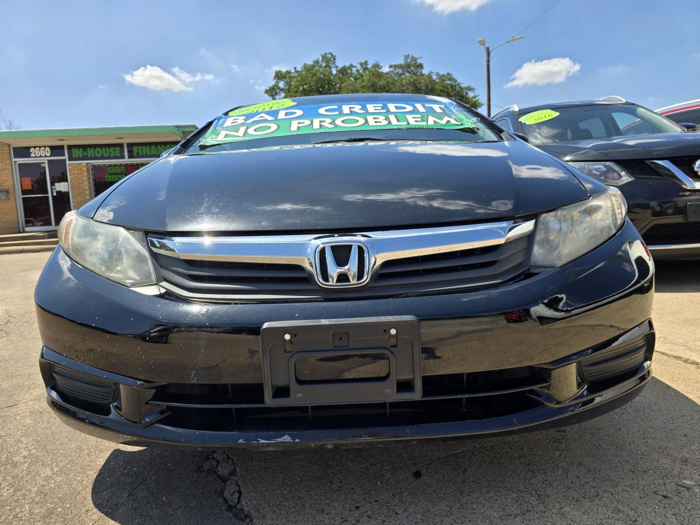 2012 BLACK Honda Civic EX-L (19XFB2F92CE) with an 1.8L L4 SOHC 16V engine, 5-Speed Automatic transmission, located at 2660 S.Garland Avenue, Garland, TX, 75041, (469) 298-3118, 32.885551, -96.655602 - Photo#9