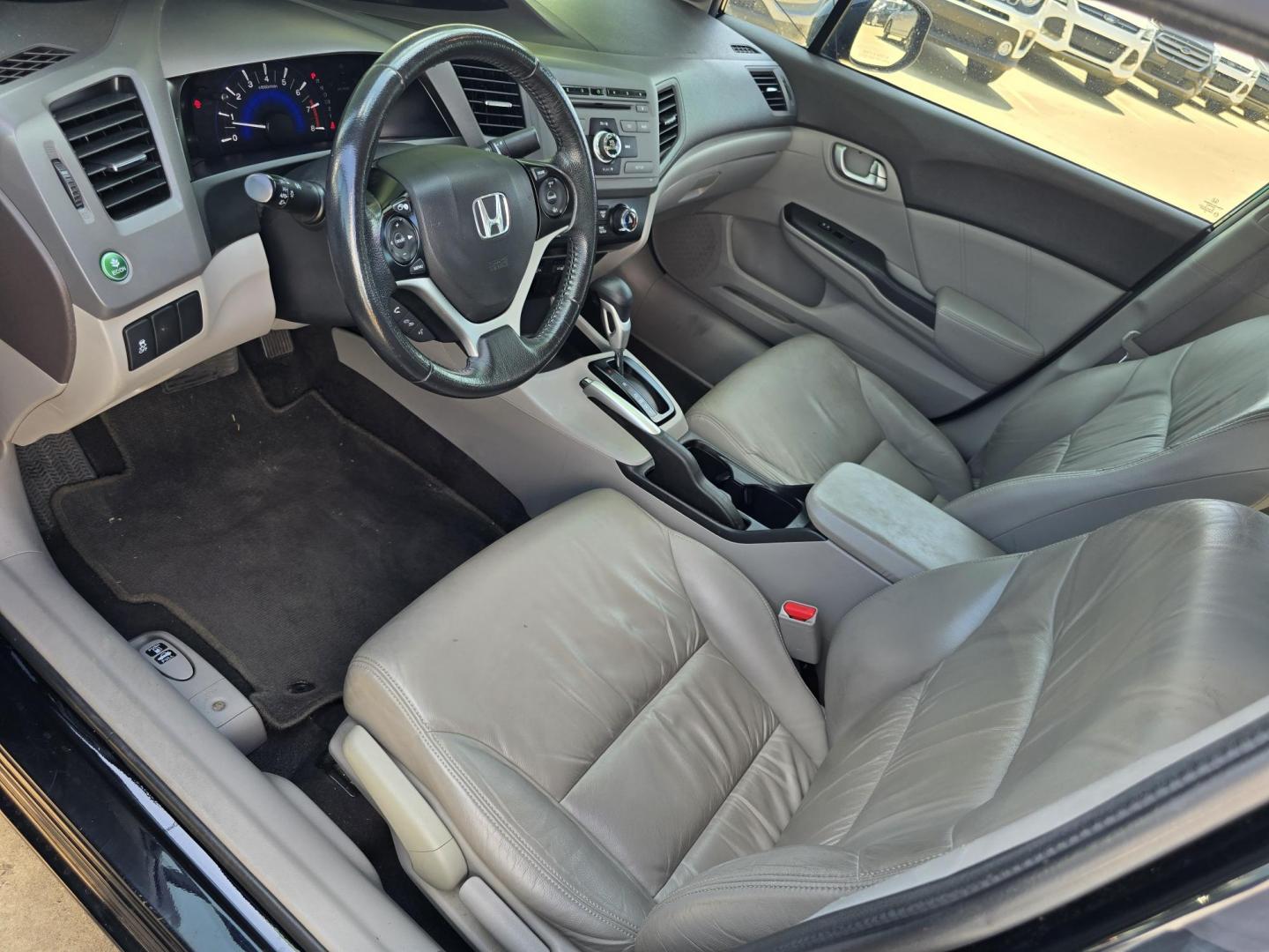 2012 BLACK Honda Civic EX-L (19XFB2F92CE) with an 1.8L L4 SOHC 16V engine, 5-Speed Automatic transmission, located at 2660 S.Garland Avenue, Garland, TX, 75041, (469) 298-3118, 32.885551, -96.655602 - Photo#10