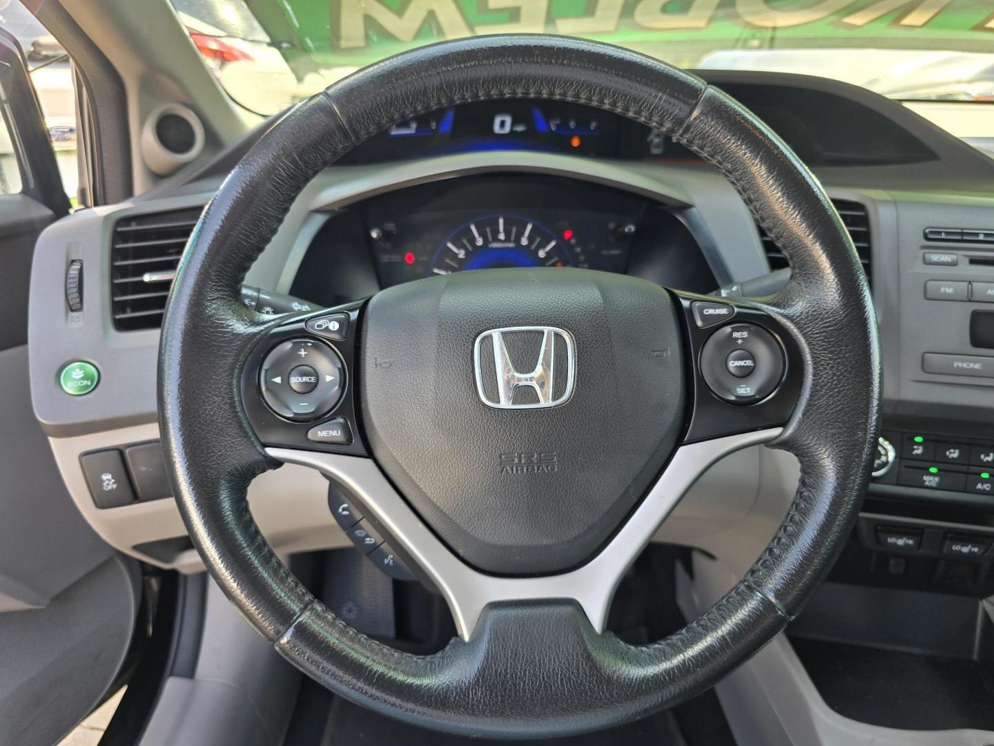 2012 BLACK Honda Civic EX-L (19XFB2F92CE) with an 1.8L L4 SOHC 16V engine, 5-Speed Automatic transmission, located at 2660 S.Garland Avenue, Garland, TX, 75041, (469) 298-3118, 32.885551, -96.655602 - Photo#12