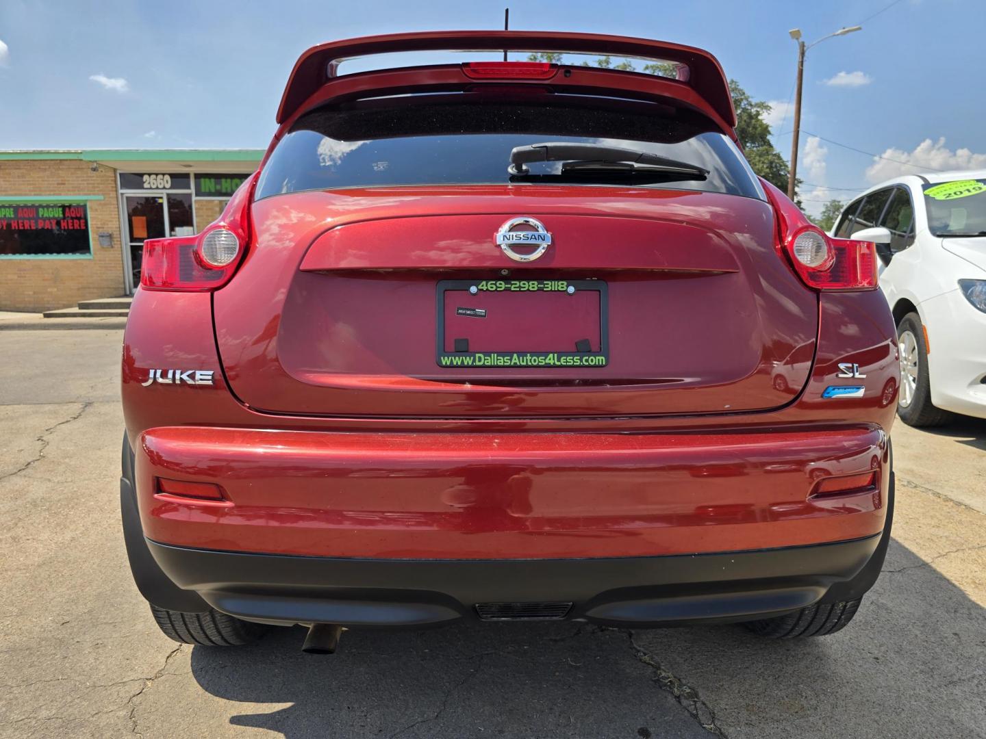 2012 RED /BLACK Nissan Juke SL (JN8AF5MR0CT) with an 1.6L L4 DOHC 16V engine, Continuously Variable Transmission transmission, located at 2660 S.Garland Avenue, Garland, TX, 75041, (469) 298-3118, 32.885551, -96.655602 - Photo#4