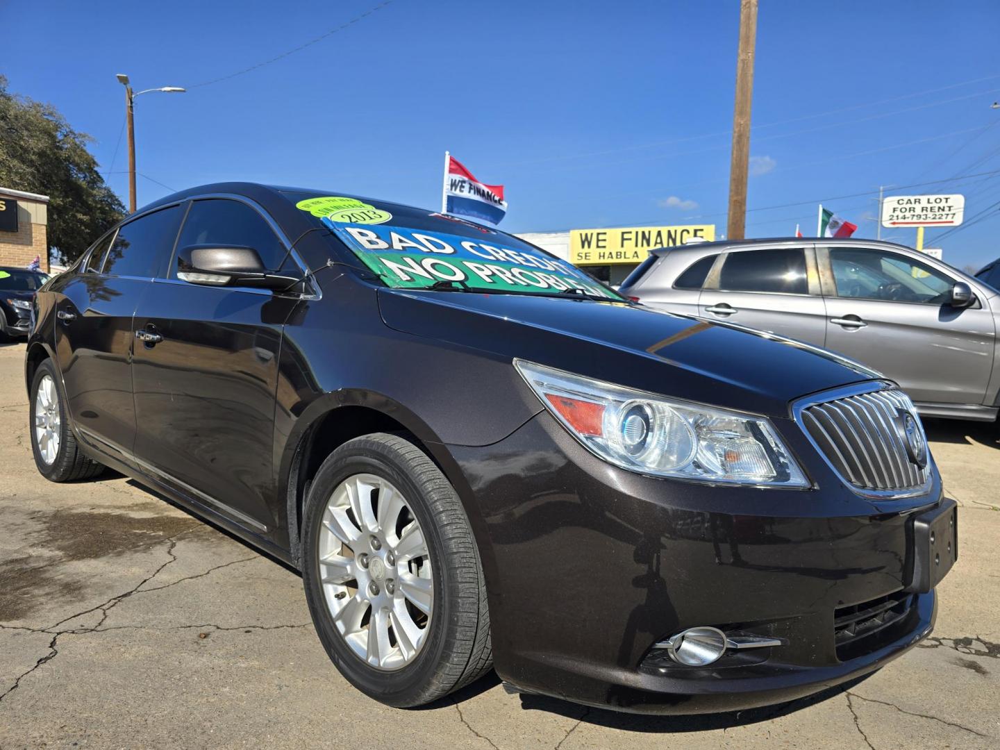 2013 BLACK Buick LaCrosse Leather Package (1G4GC5ER1DF) with an 2.4L L4 DOHC 16V engine, 6-Speed Automatic transmission, located at 2660 S.Garland Avenue, Garland, TX, 75041, (469) 298-3118, 32.885551, -96.655602 - Photo#1