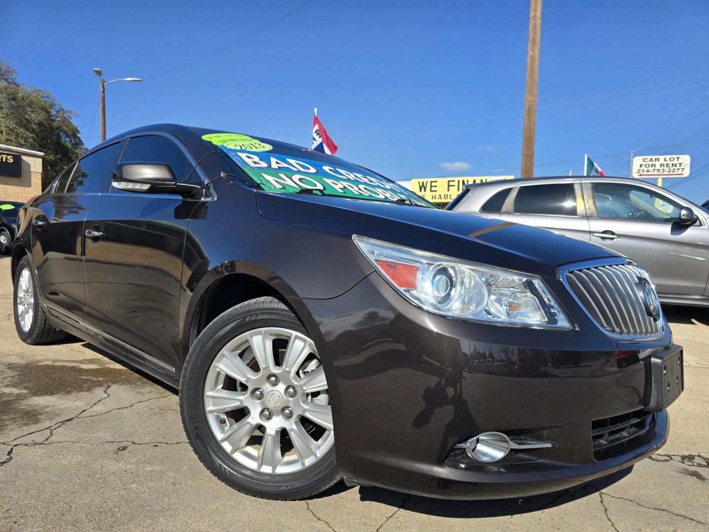 2013 BLACK Buick LaCrosse Leather Package (1G4GC5ER1DF) with an 2.4L L4 DOHC 16V engine, 6-Speed Automatic transmission, located at 2660 S.Garland Avenue, Garland, TX, 75041, (469) 298-3118, 32.885551, -96.655602 - Photo#0