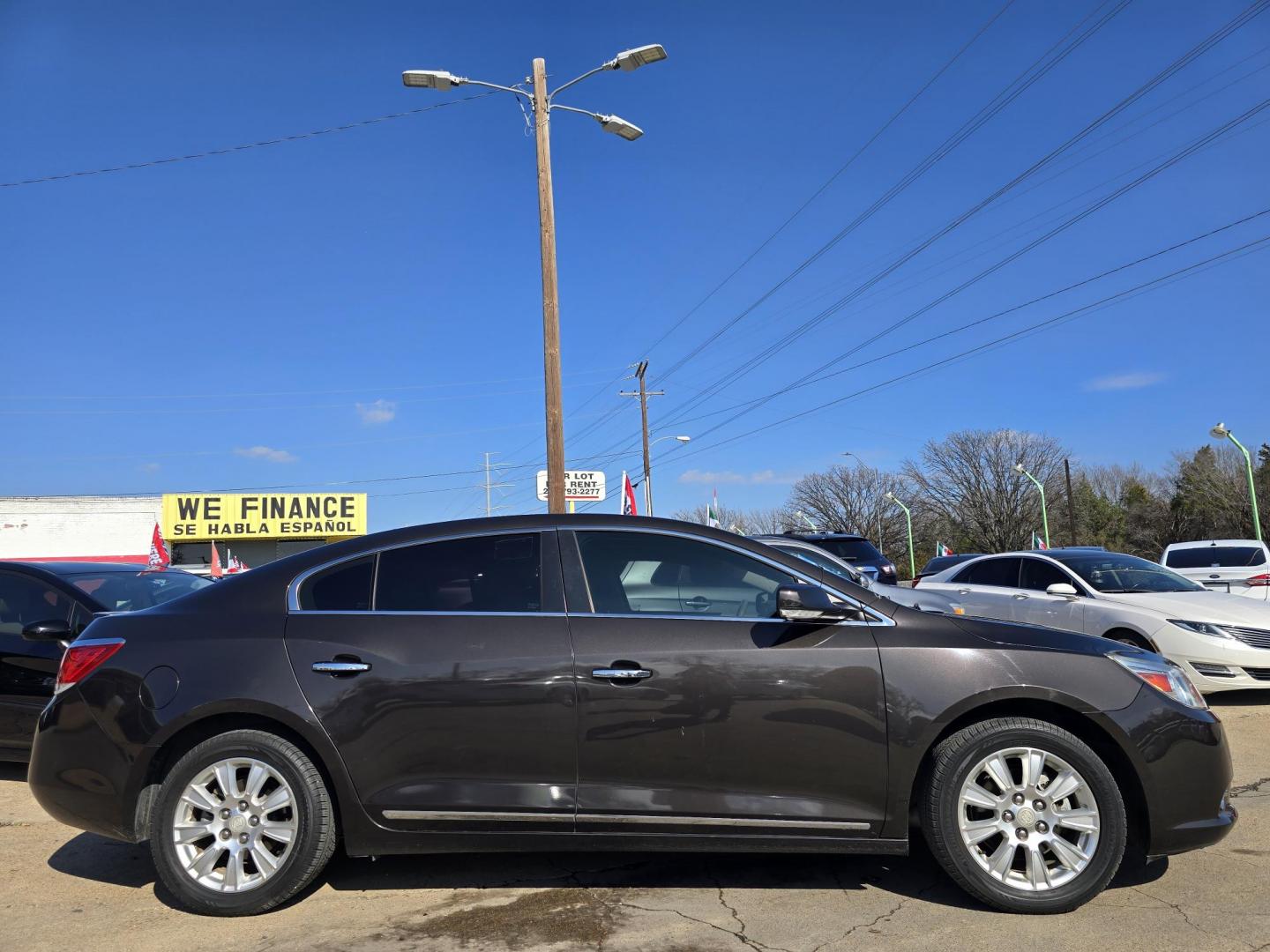 2013 BLACK Buick LaCrosse Leather Package (1G4GC5ER1DF) with an 2.4L L4 DOHC 16V engine, 6-Speed Automatic transmission, located at 2660 S.Garland Avenue, Garland, TX, 75041, (469) 298-3118, 32.885551, -96.655602 - Photo#2