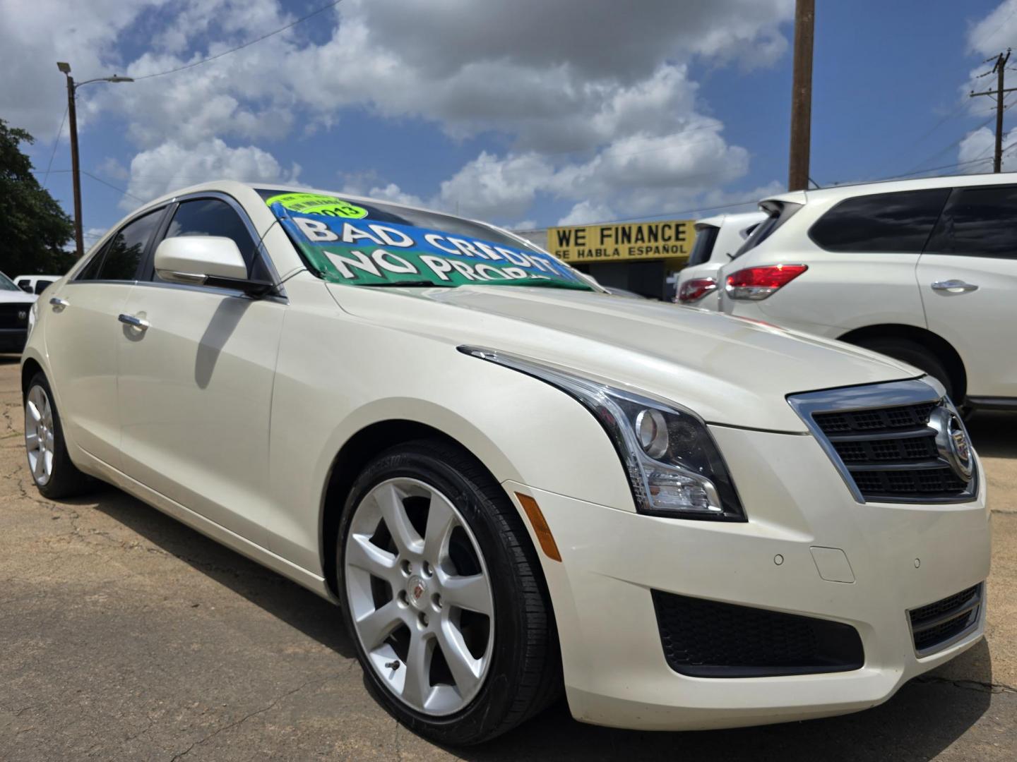2013 WHITE Cadillac ATS Luxury (1G6AB5SX2D0) , AUTO transmission, located at 2660 S.Garland Avenue, Garland, TX, 75041, (469) 298-3118, 32.885551, -96.655602 - Welcome to DallasAutos4Less, one of the Premier BUY HERE PAY HERE Dealers in the North Dallas Area. We specialize in financing to people with NO CREDIT or BAD CREDIT. We need proof of income, proof of residence, and a ID. Come buy your new car from us today!! This is a Loaded 2013 CADILLAC ATS 2. - Photo#1