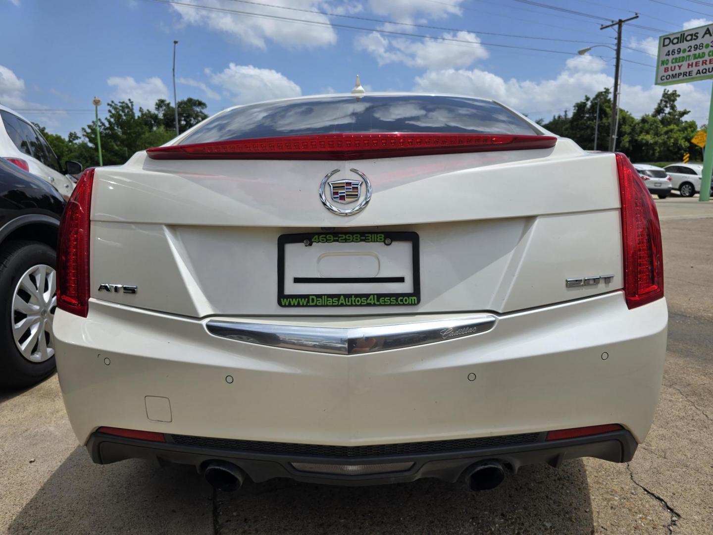 2013 WHITE Cadillac ATS Luxury (1G6AB5SX2D0) , AUTO transmission, located at 2660 S.Garland Avenue, Garland, TX, 75041, (469) 298-3118, 32.885551, -96.655602 - Welcome to DallasAutos4Less, one of the Premier BUY HERE PAY HERE Dealers in the North Dallas Area. We specialize in financing to people with NO CREDIT or BAD CREDIT. We need proof of income, proof of residence, and a ID. Come buy your new car from us today!! This is a Loaded 2013 CADILLAC ATS 2. - Photo#4