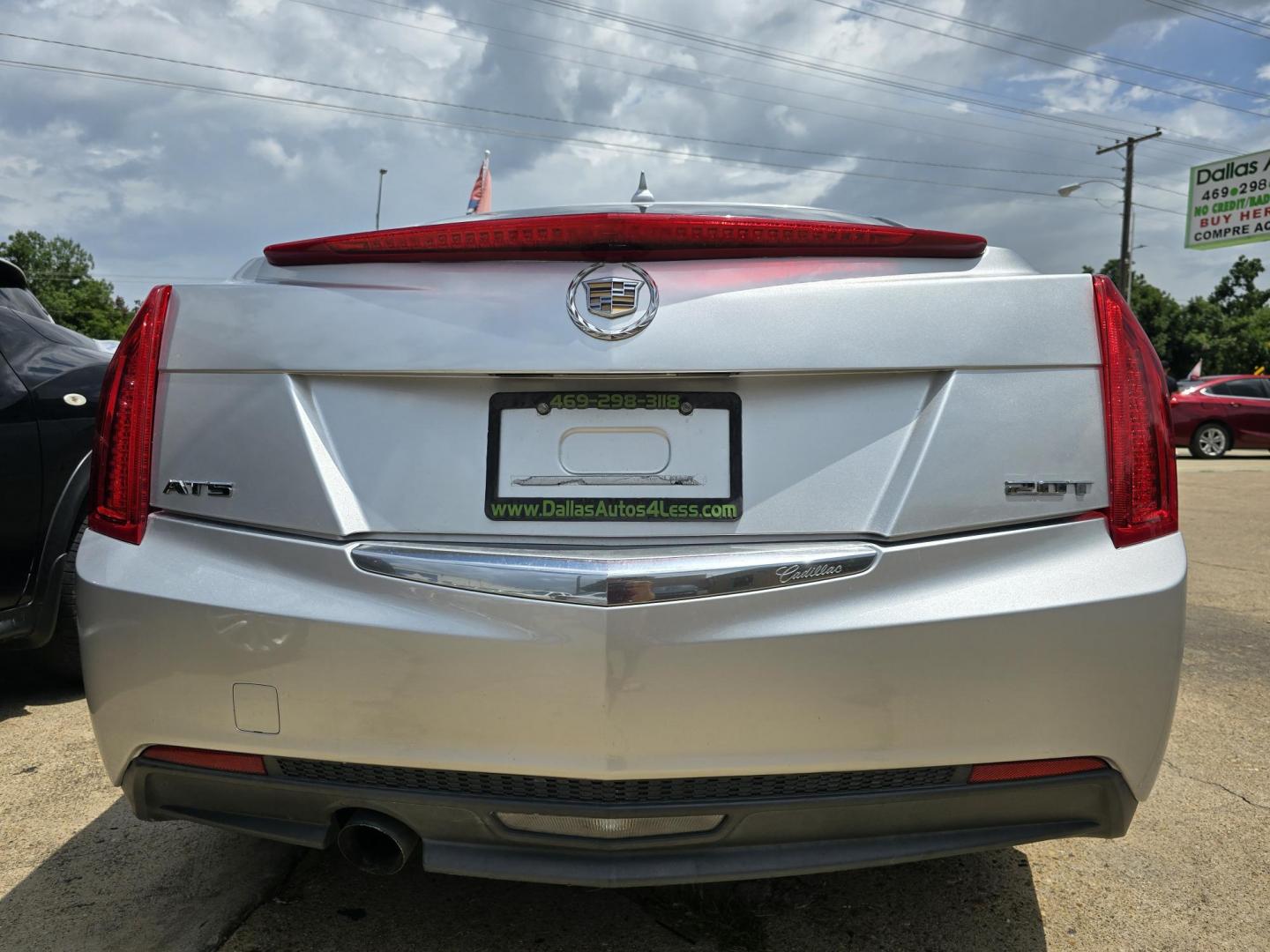2013 SILVER Cadillac ATS (1G6AA5RAXD0) with an 2.5L L4 DOHC 16V engine, 6-Speed Automatic transmission, located at 2660 S.Garland Avenue, Garland, TX, 75041, (469) 298-3118, 32.885551, -96.655602 - Welcome to DallasAutos4Less, one of the Premier BUY HERE PAY HERE Dealers in the North Dallas Area. We specialize in financing to people with NO CREDIT or BAD CREDIT. We need proof of income, proof of residence, and a ID. Come buy your new car from us today!! This is a Loaded 2013 CADILLAC ATS 2. - Photo#4