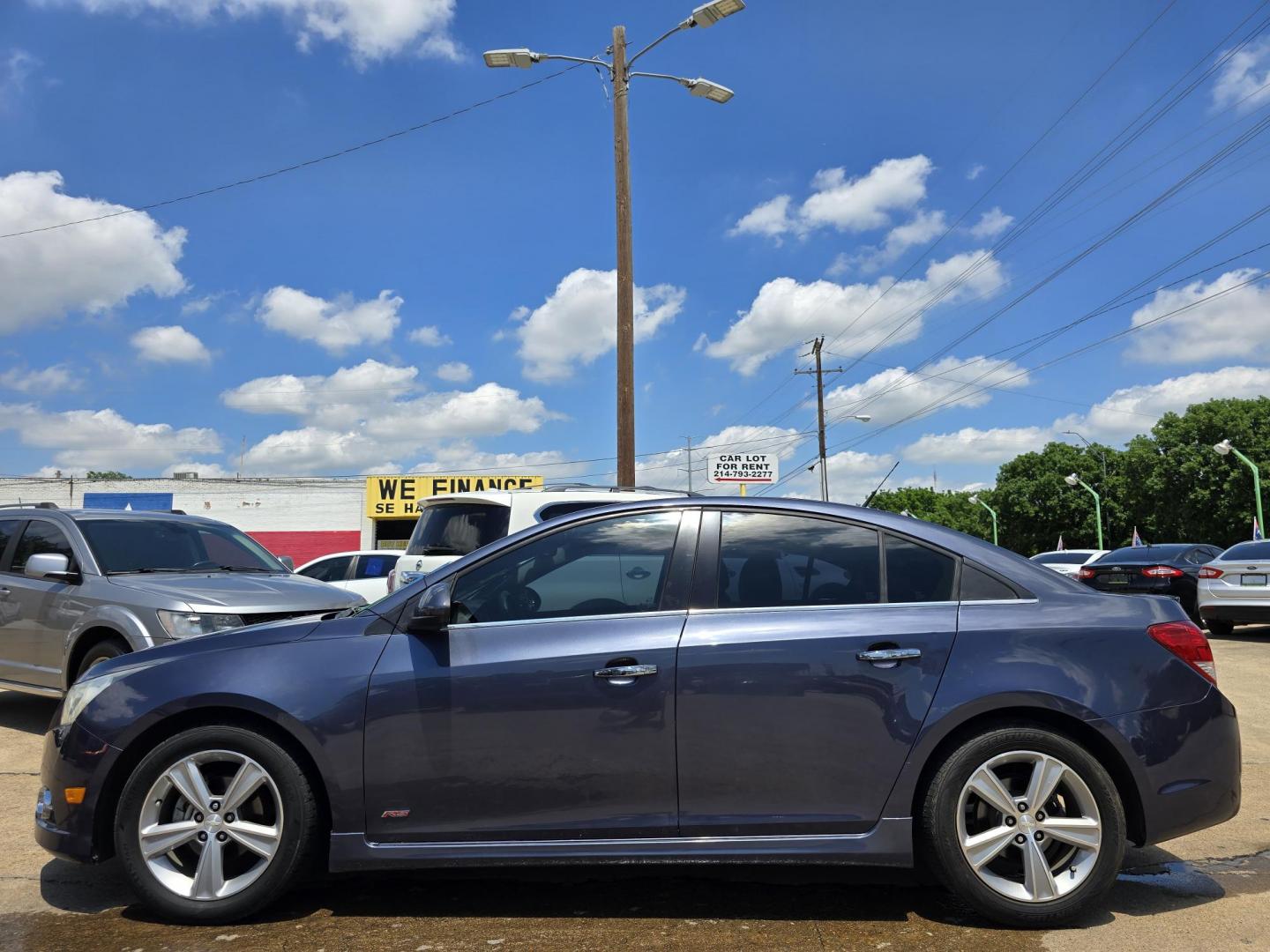 2013 BLUE Chevrolet Cruze 2LT (1G1PE5SB5D7) with an 1.4L L4 DOHC 16V TURBO engine, 6-Speed Automatic transmission, located at 2660 S.Garland Avenue, Garland, TX, 75041, (469) 298-3118, 32.885551, -96.655602 - Photo#6