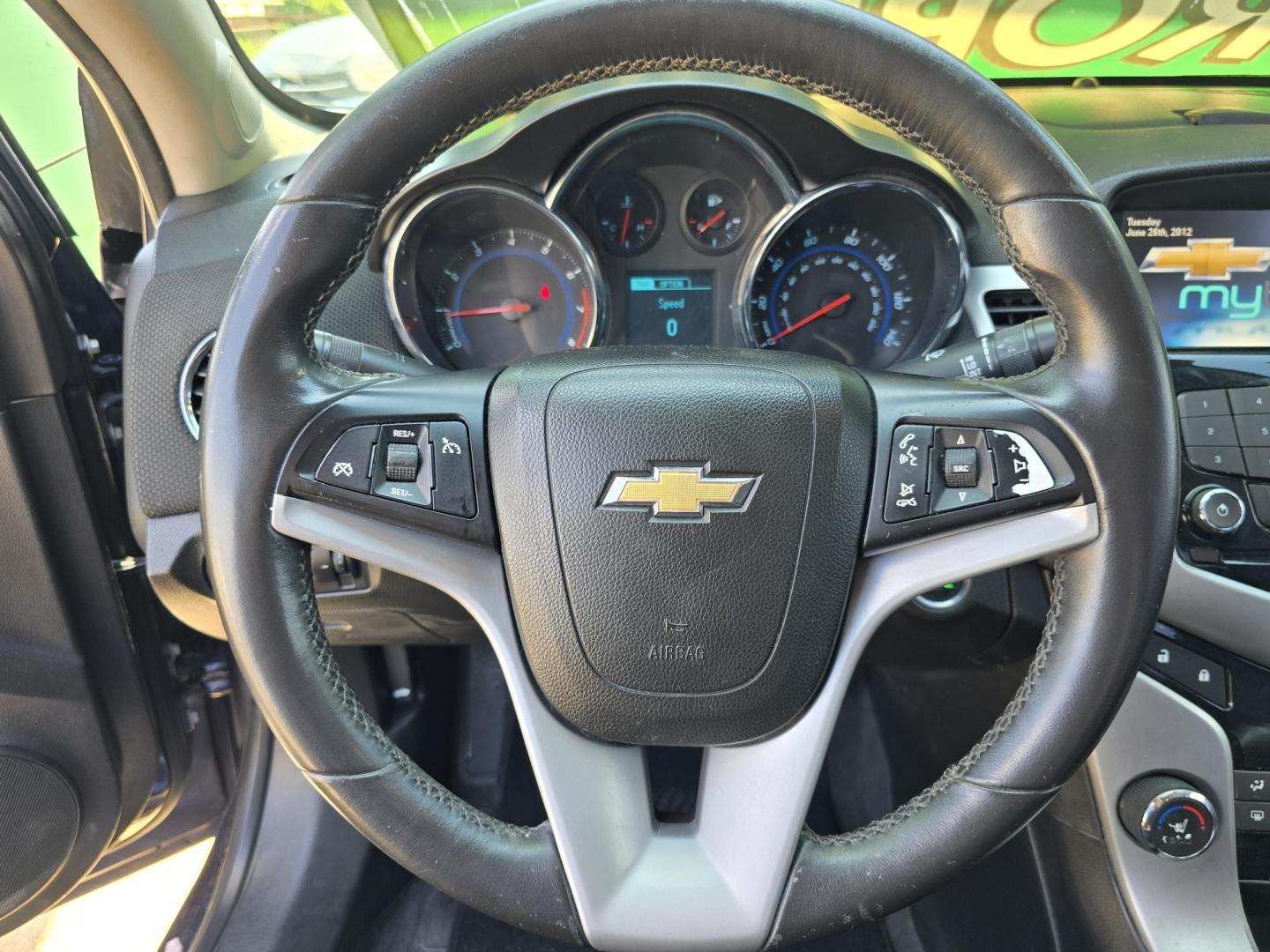 2013 BLUE Chevrolet Cruze 2LT (1G1PE5SB5D7) with an 1.4L L4 DOHC 16V TURBO engine, 6-Speed Automatic transmission, located at 2660 S.Garland Avenue, Garland, TX, 75041, (469) 298-3118, 32.885551, -96.655602 - Photo#12