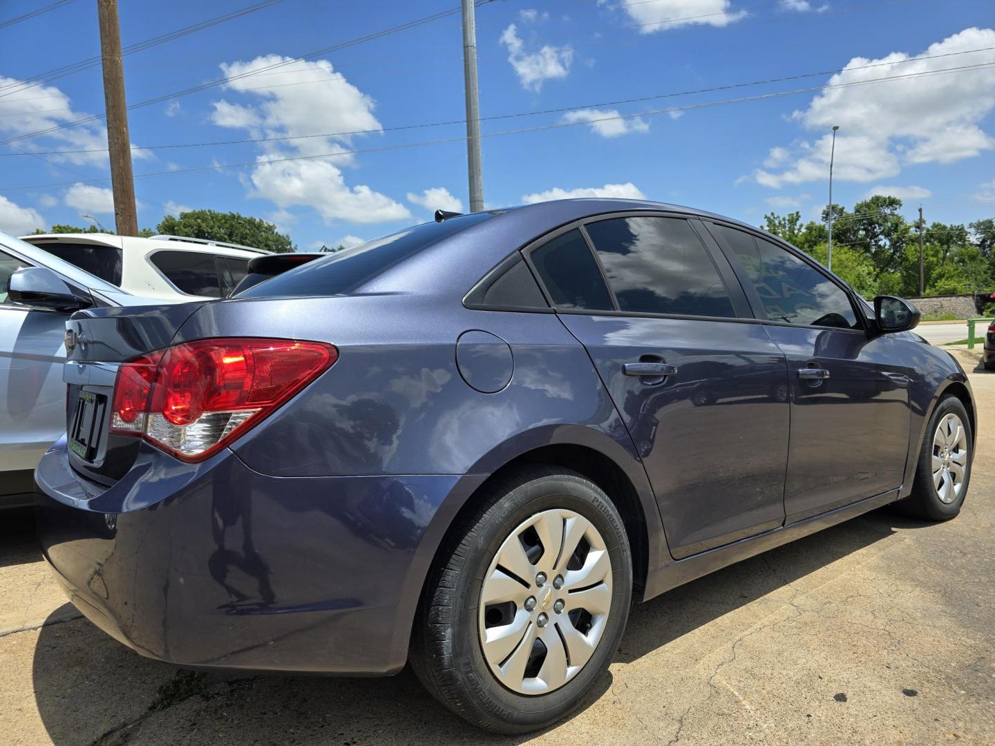 2013 BLUE Chevrolet Cruze LS (1G1PA5SH9D7) with an 1.8L L4 DOHC 16V FFV engine, 6-Speed Automatic transmission, located at 2660 S.Garland Avenue, Garland, TX, 75041, (469) 298-3118, 32.885551, -96.655602 - Photo#3