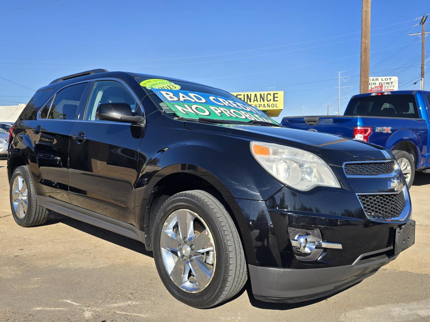 2013 BLACK Chevrolet Equinox 2LT (2GNALPEK4D6) with an 2.4L L4 DOHC 16V engine, 6-Speed Automatic transmission, located at 2660 S.Garland Avenue, Garland, TX, 75041, (469) 298-3118, 32.885551, -96.655602 - Photo#1