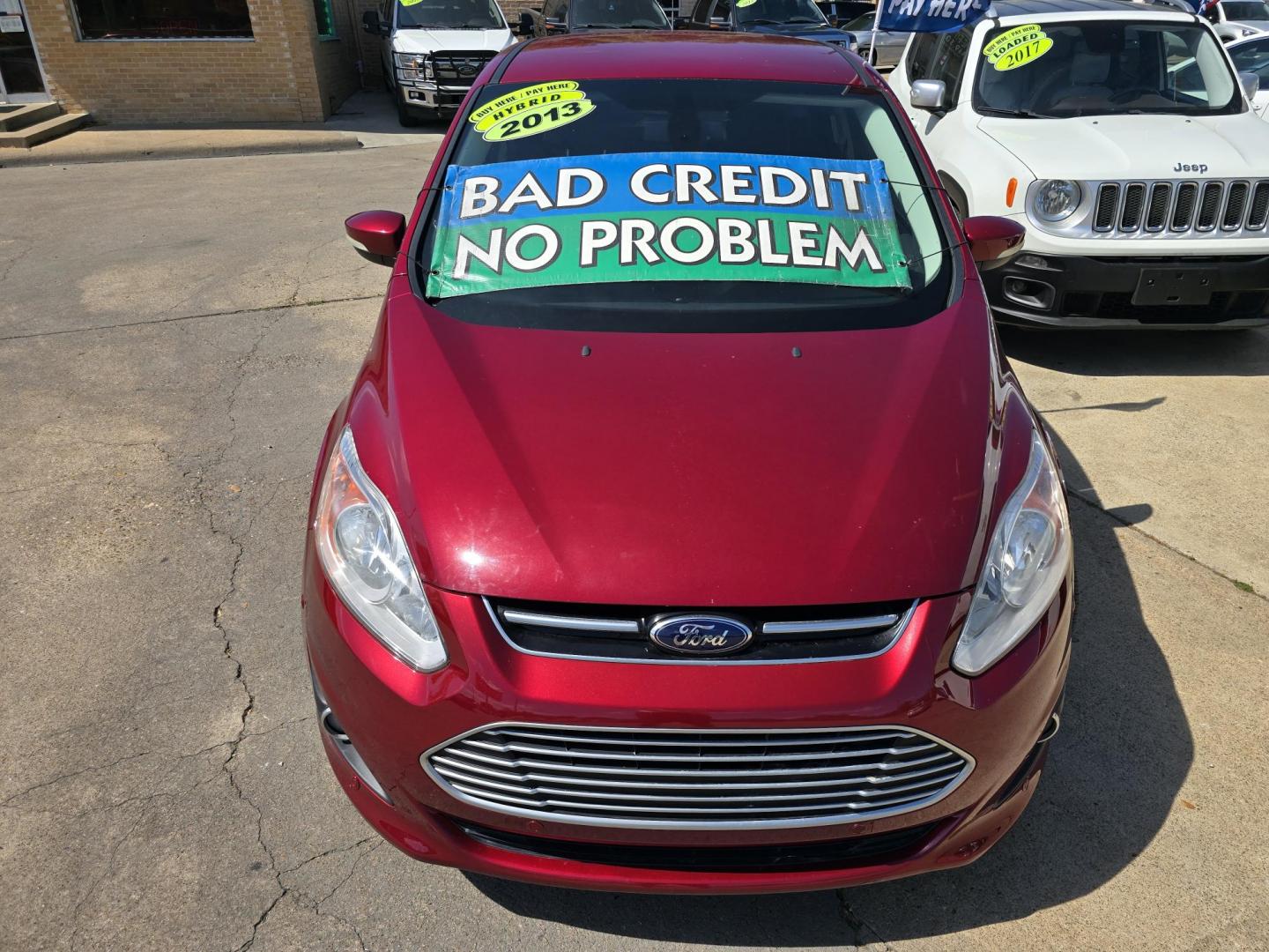 2013 RED Ford C-Max SEL (1FADP5BU1DL) with an 2.0L L4 DOHC 16V HYBRID engine, Continuously Variable Transmission transmission, located at 2660 S.Garland Avenue, Garland, TX, 75041, (469) 298-3118, 32.885551, -96.655602 - Photo#7