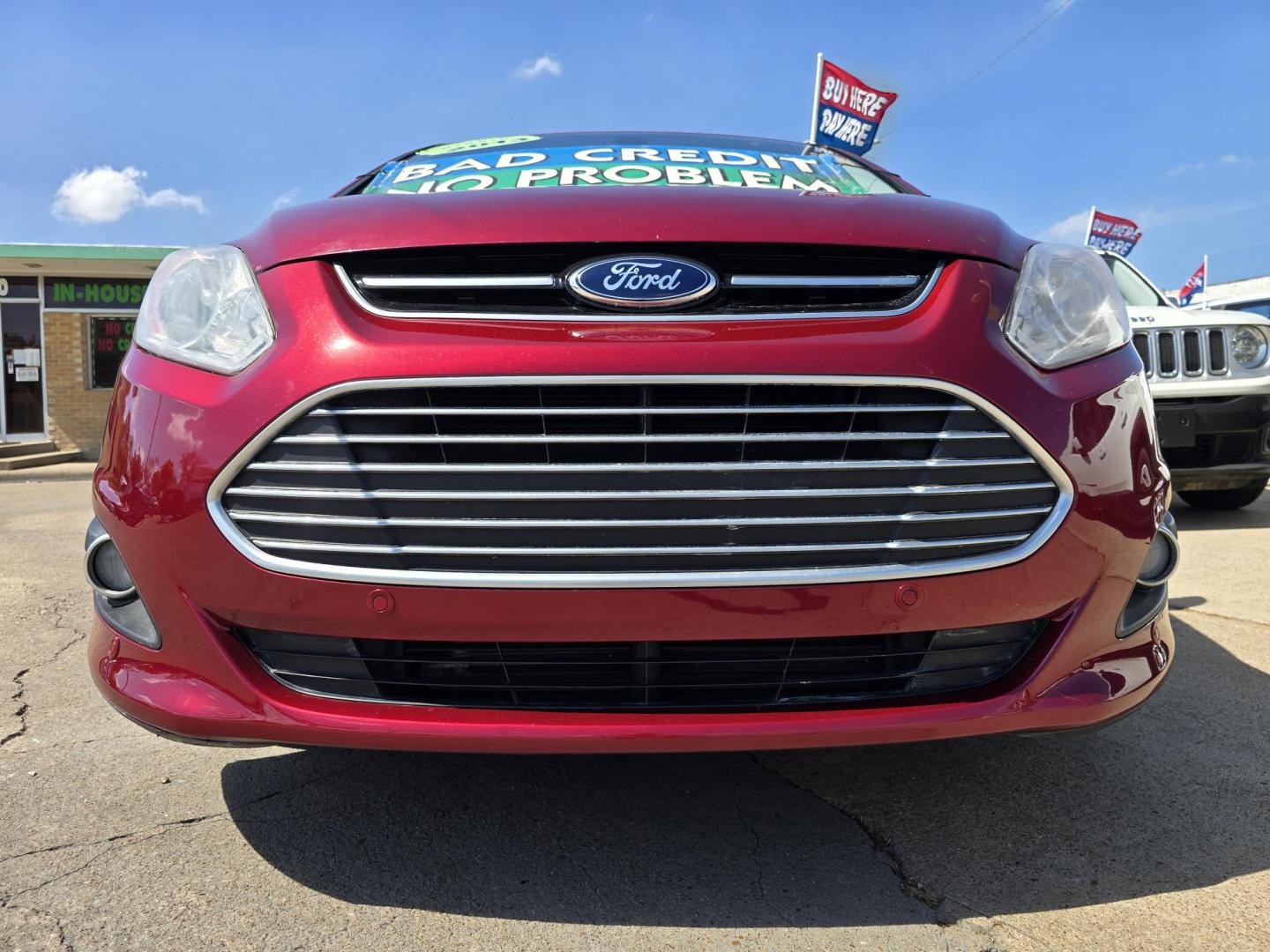2013 RED Ford C-Max SEL (1FADP5BU1DL) with an 2.0L L4 DOHC 16V HYBRID engine, Continuously Variable Transmission transmission, located at 2660 S.Garland Avenue, Garland, TX, 75041, (469) 298-3118, 32.885551, -96.655602 - Photo#8