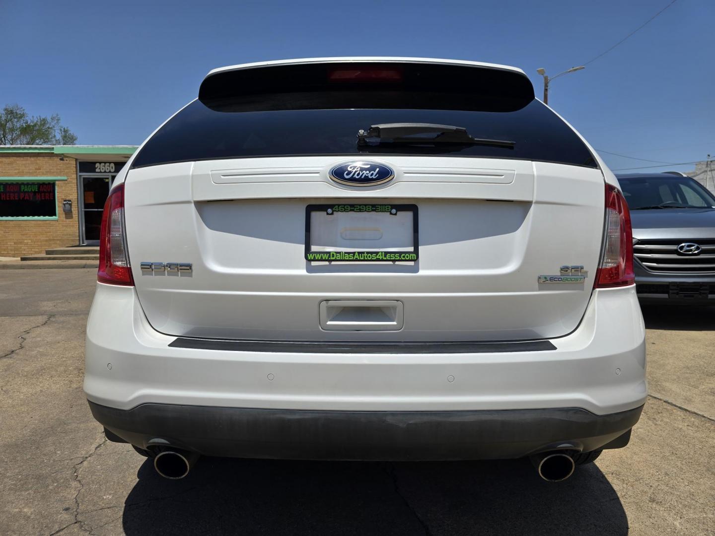 2013 WHITE Ford Edge SEL (2FMDK3J96DB) with an 2.0L L4 DOHC 16V engine, 6-Speed Automatic transmission, located at 2660 S.Garland Avenue, Garland, TX, 75041, (469) 298-3118, 32.885551, -96.655602 - Photo#4