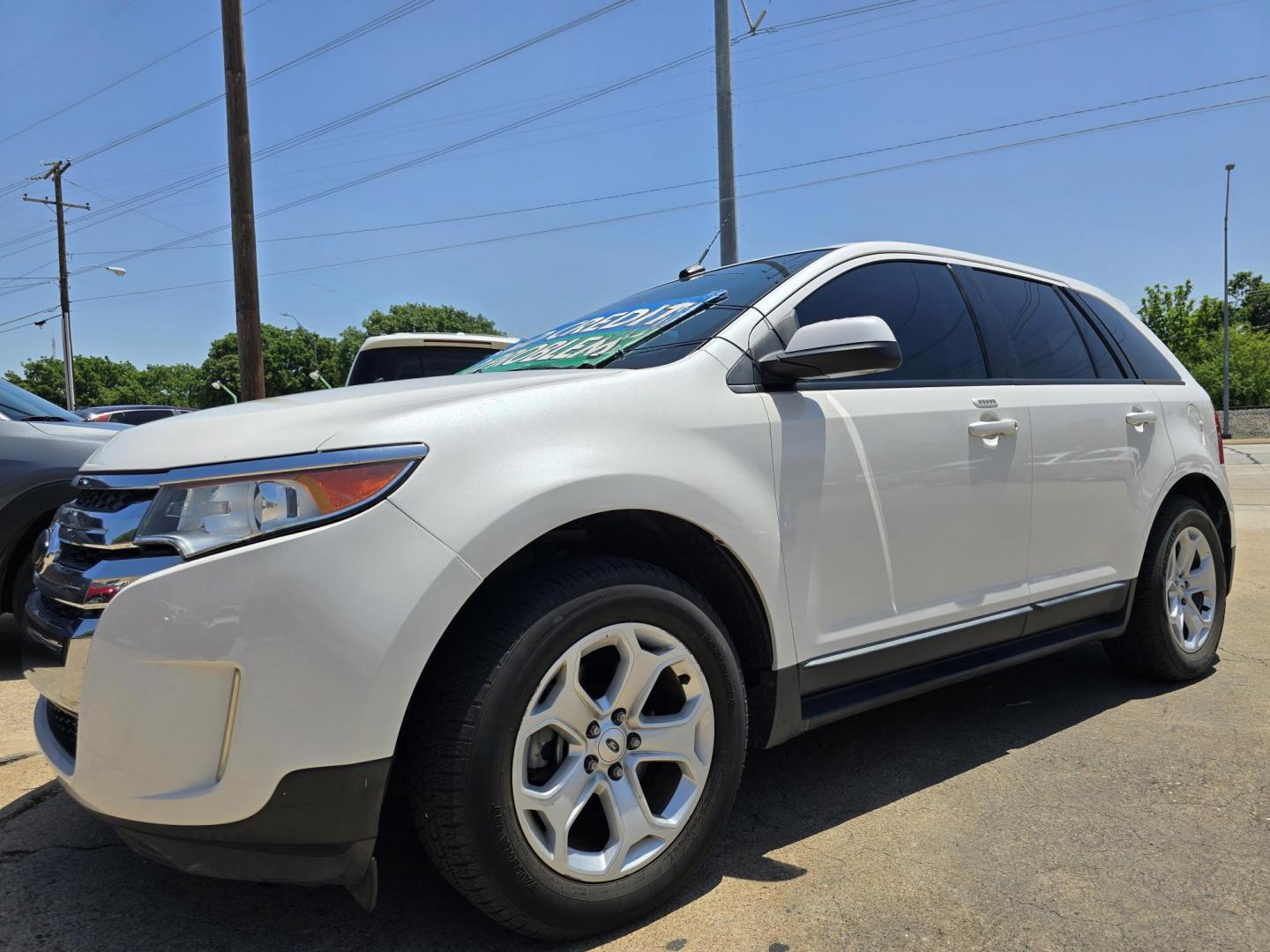 2013 WHITE Ford Edge SEL (2FMDK3J96DB) with an 2.0L L4 DOHC 16V engine, 6-Speed Automatic transmission, located at 2660 S.Garland Avenue, Garland, TX, 75041, (469) 298-3118, 32.885551, -96.655602 - Photo#7