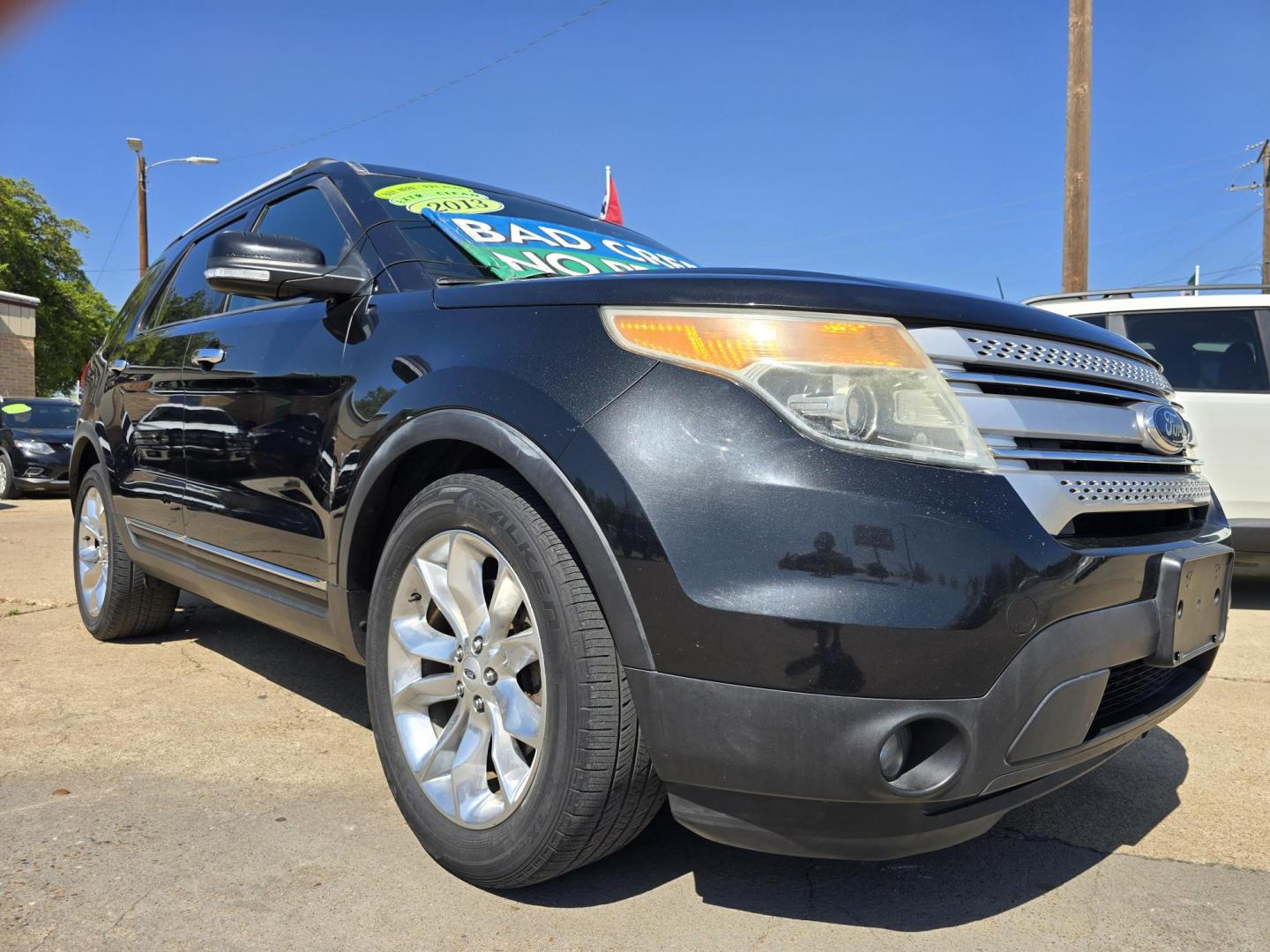 2013 BLACK Ford Explorer XLT (1FM5K7D83DG) with an 3.5L V6 DOHC 24V engine, 6-Speed Automatic transmission, located at 2660 S.Garland Avenue, Garland, TX, 75041, (469) 298-3118, 32.885551, -96.655602 - Photo#1