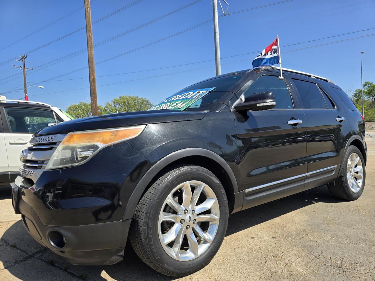 2013 BLACK Ford Explorer XLT (1FM5K7D83DG) with an 3.5L V6 DOHC 24V engine, 6-Speed Automatic transmission, located at 2660 S.Garland Avenue, Garland, TX, 75041, (469) 298-3118, 32.885551, -96.655602 - Photo#7