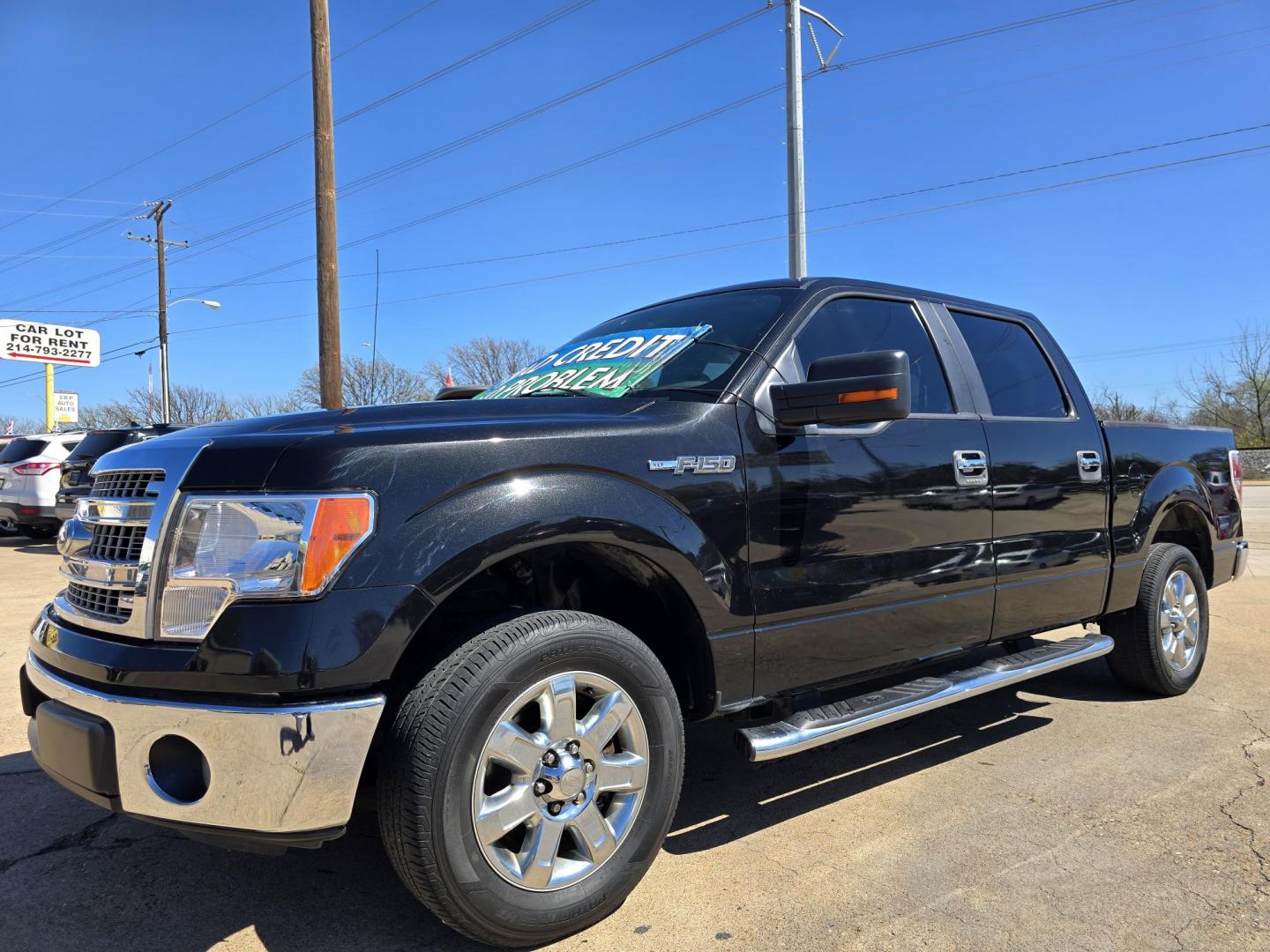 2013 BLACK Ford F-150 XLT SuperCrew (1FTEW1CM9DK) with an 3.7L V6 DOHC 24V engine, 6-Speed Automatic transmission, located at 2660 S.Garland Avenue, Garland, TX, 75041, (469) 298-3118, 32.885551, -96.655602 - Photo#8