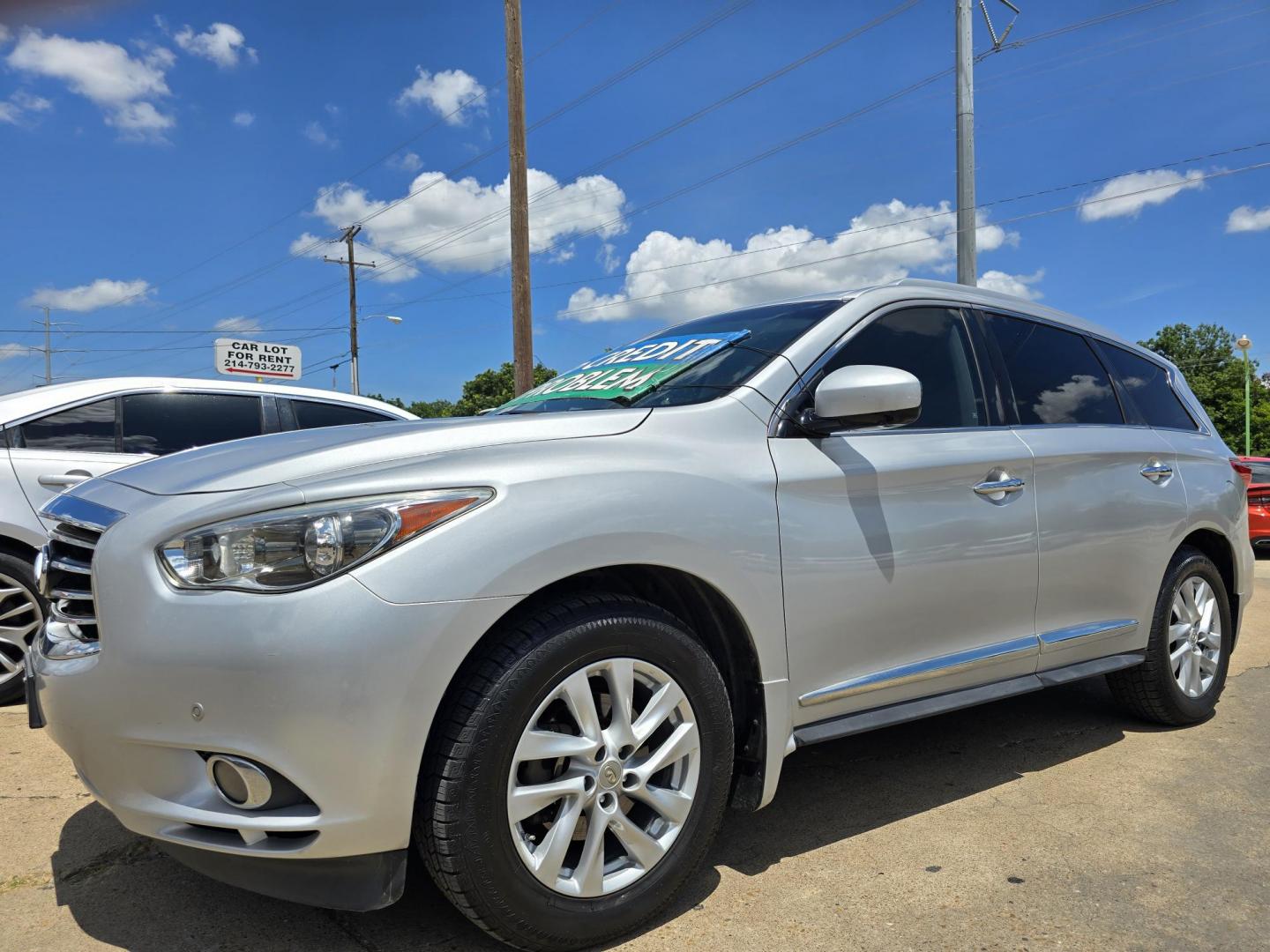 2013 SILVER Infiniti JX (5N1AL0MM7DC) with an 3.5L V6 DOHC 24V engine, Continuously Variable Transmission transmission, located at 2660 S.Garland Avenue, Garland, TX, 75041, (469) 298-3118, 32.885551, -96.655602 - Photo#7