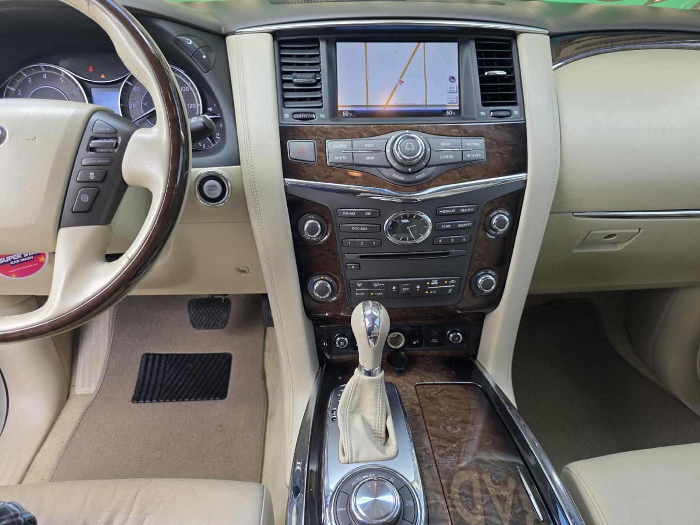 2013 DIAMOND WHITE Infiniti QX56 (JN8AZ2NEXD9) with an 5.6L V8 DOHC 32V engine, 5-Speed Automatic transmission, located at 2660 S.Garland Avenue, Garland, TX, 75041, (469) 298-3118, 32.885551, -96.655602 - Photo#12