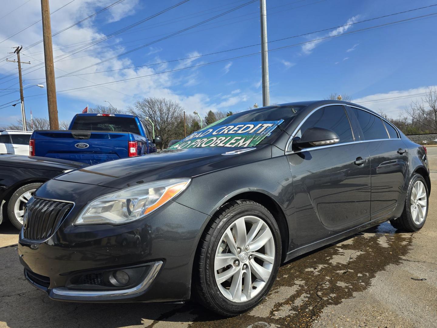 2014 BLACK Buick Regal Turbo (2G4GK5EX4E9) with an 2.0L L4 DOHC 16V TURBO engine, 6-Speed Automatic transmission, located at 2660 S.Garland Avenue, Garland, TX, 75041, (469) 298-3118, 32.885551, -96.655602 - Photo#7