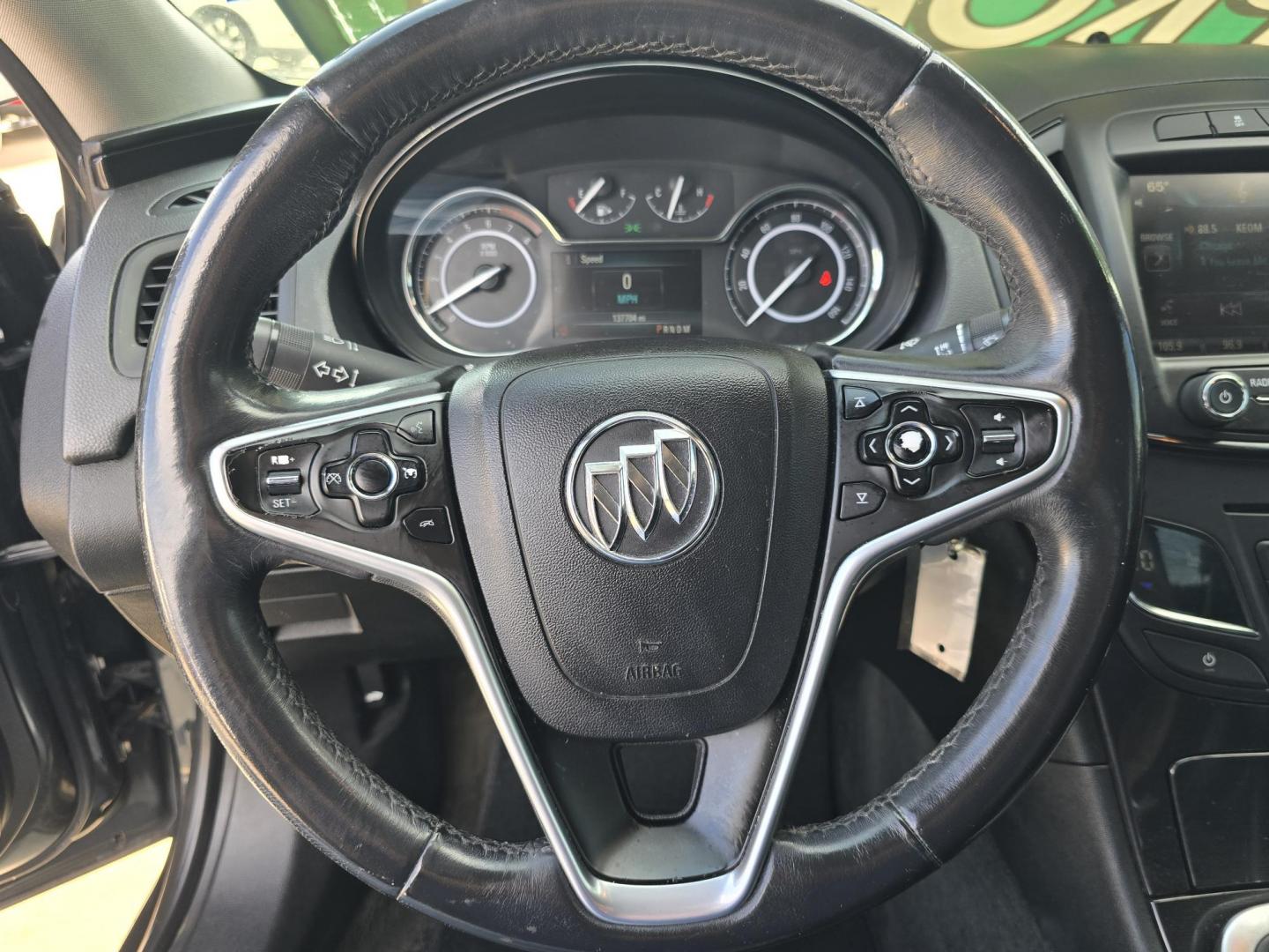 2014 BLACK Buick Regal Turbo (2G4GK5EX4E9) with an 2.0L L4 DOHC 16V TURBO engine, 6-Speed Automatic transmission, located at 2660 S.Garland Avenue, Garland, TX, 75041, (469) 298-3118, 32.885551, -96.655602 - Photo#12