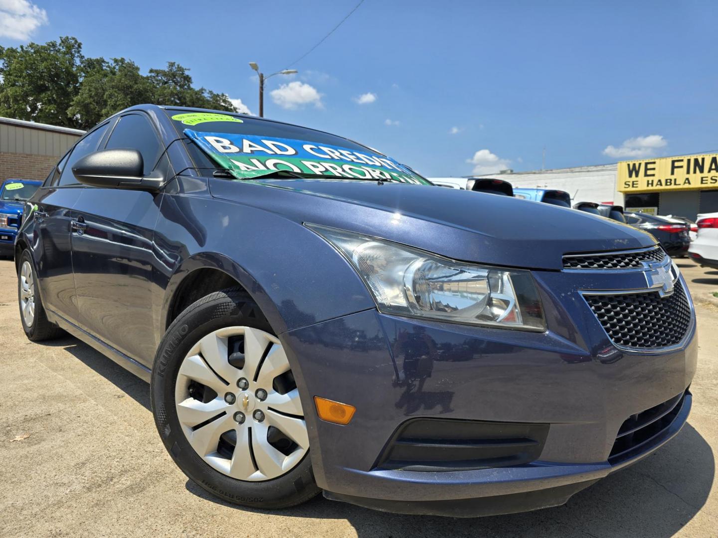 2014 BLUE /GRAY CHEVROLET CRUZE LS LS (1G1PA5SH7E7) , AUTO transmission, located at 2660 S.Garland Avenue, Garland, TX, 75041, (469) 298-3118, 32.885551, -96.655602 - Welcome to DallasAutos4Less, one of the Premier BUY HERE PAY HERE Dealers in the North Dallas Area. We specialize in financing to people with NO CREDIT or BAD CREDIT. We need proof of income, proof of residence, and a ID. Come buy your new car from us today!! This is a very clean 2014 CHEVY CRUZE - Photo#0