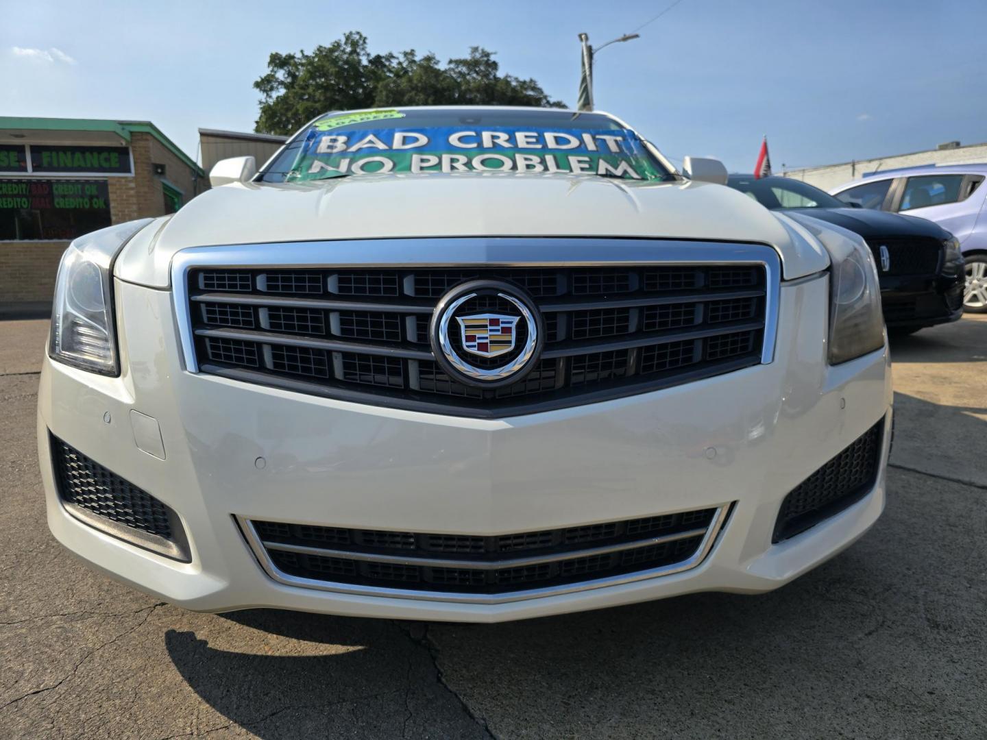2014 WHITE Cadillac ATS 2.5L Luxury (1G6AB5RA2E0) with an 2.5L L4 DOHC 16V engine, 6-Speed Automatic transmission, located at 2660 S.Garland Avenue, Garland, TX, 75041, (469) 298-3118, 32.885551, -96.655602 - Photo#9